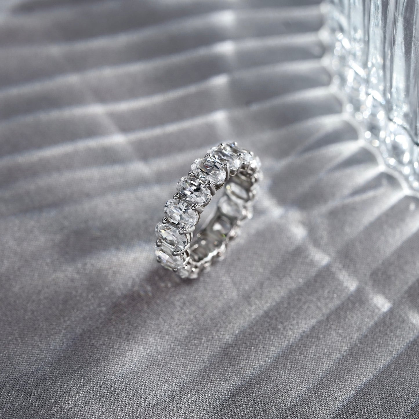 Marilyn Monroe Oval Eternity Band Ring