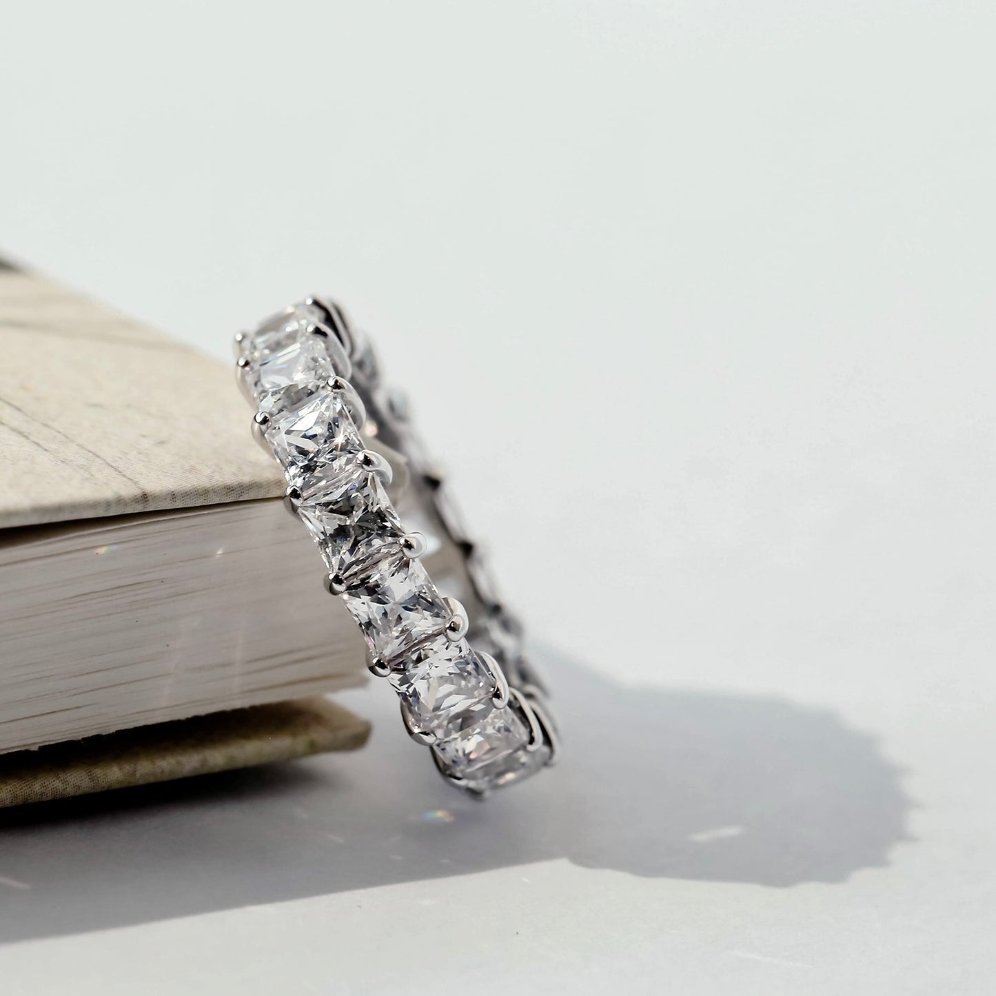 Marilyn Monroe Princess Cut Eternity Ring