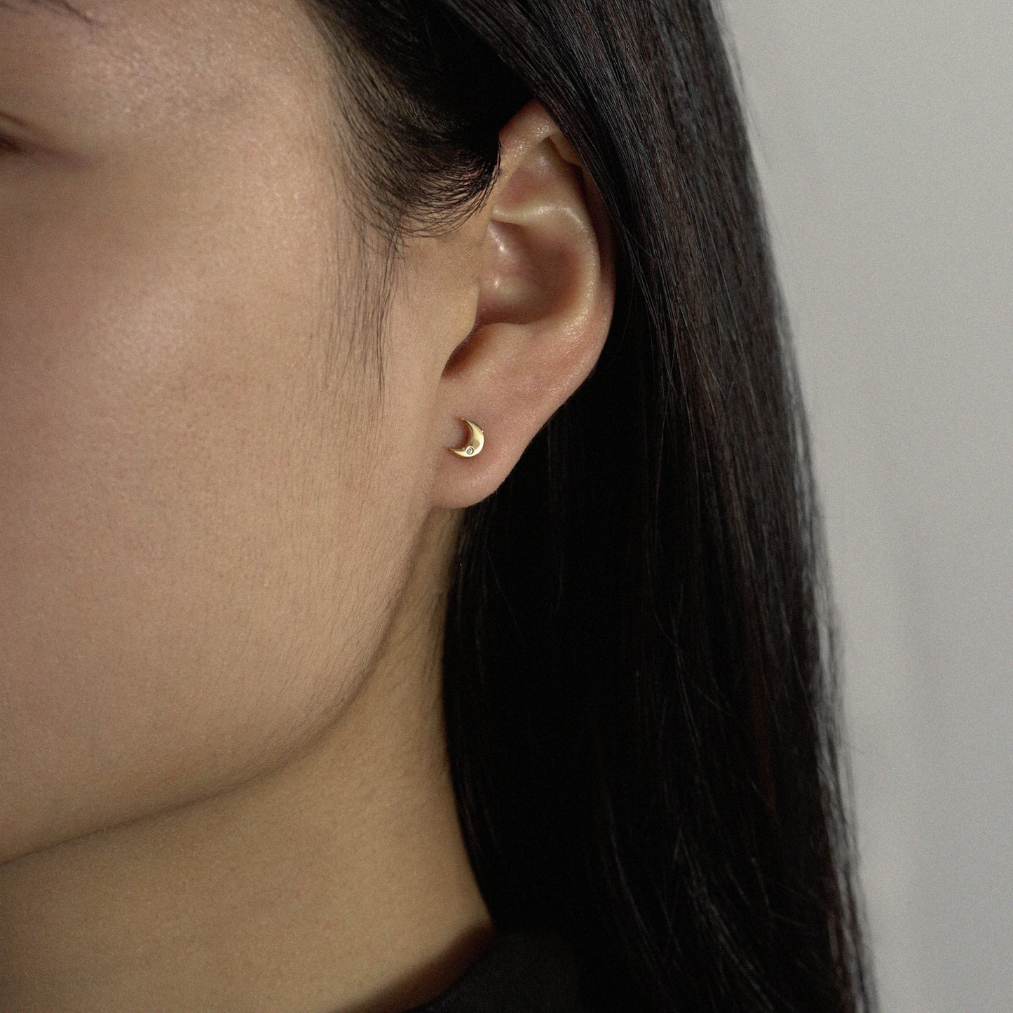 Marilyn Monroe Moon Stud Earrings