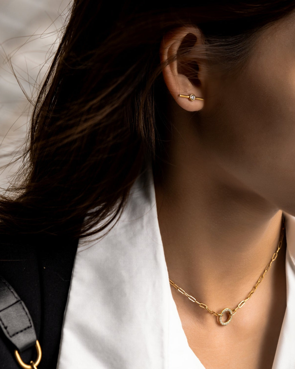 Bar Stud Earrings