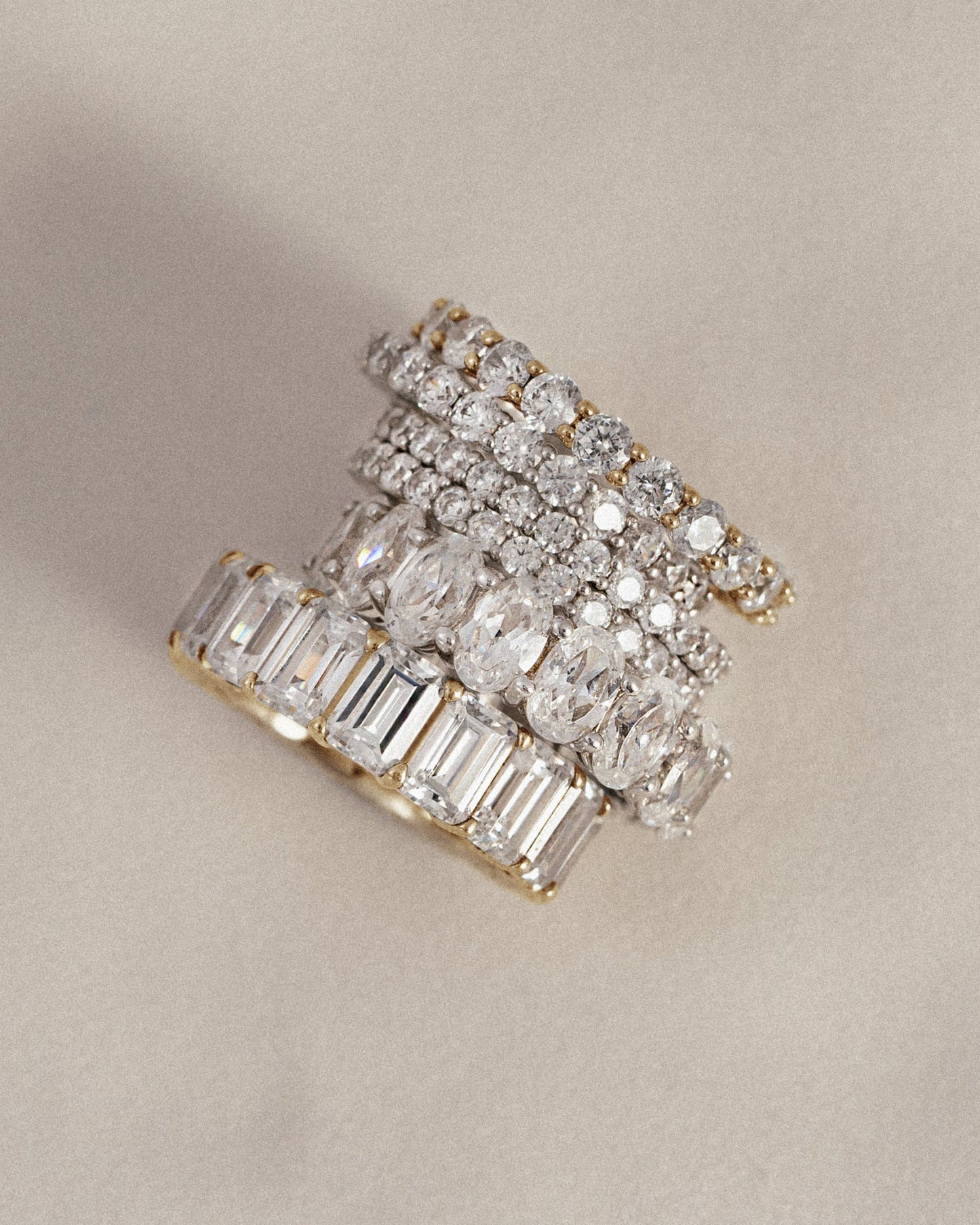Marilyn Monroe Emerald Cut Eternity Ring