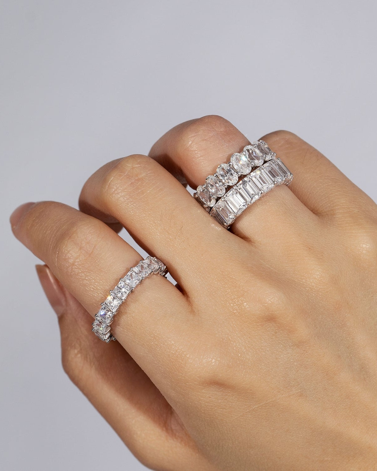 Marilyn Monroe Emerald Cut Eternity Ring