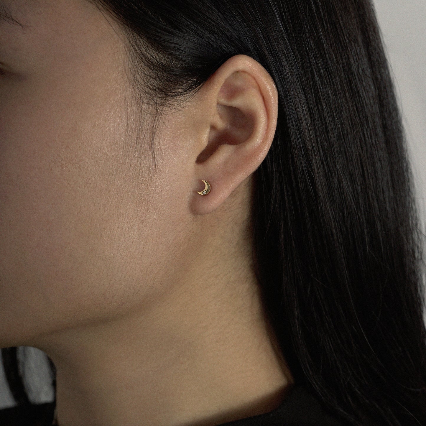 Marilyn Monroe Moon Stud Earrings