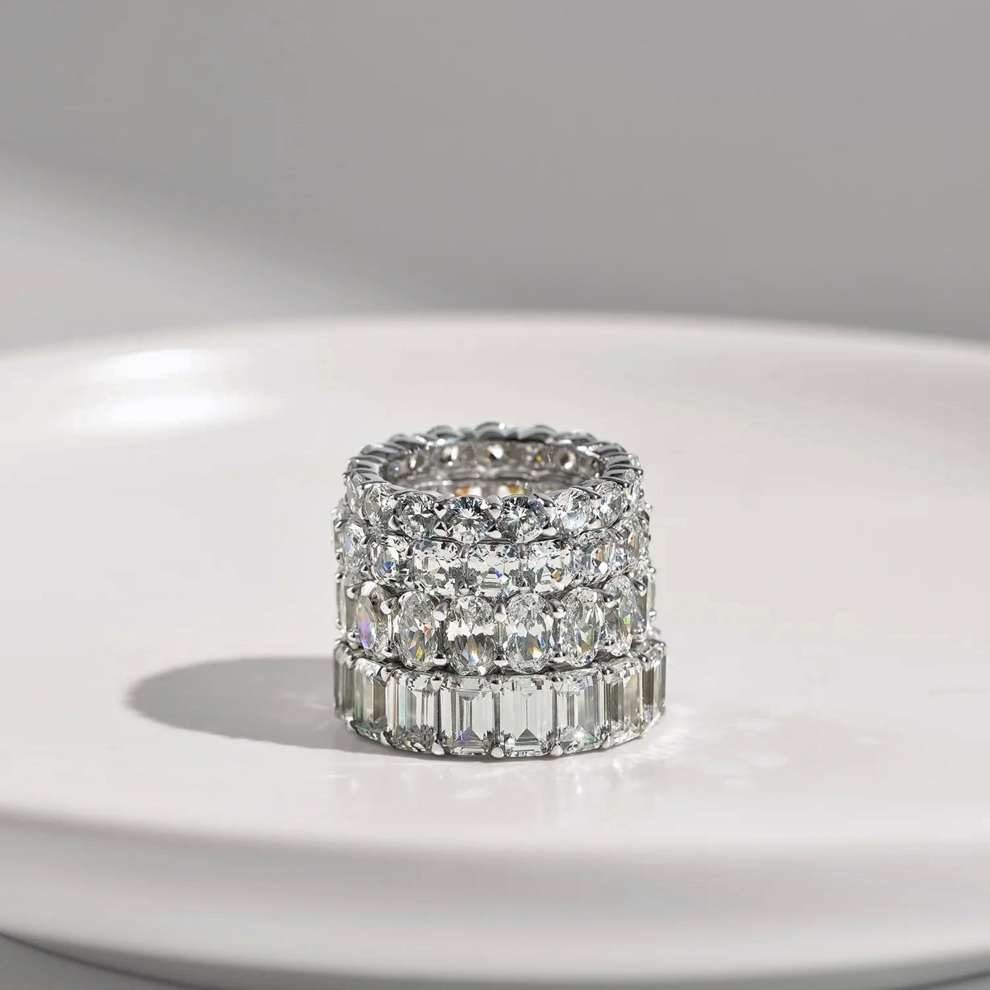 Marilyn Monroe Oval Eternity Band Ring
