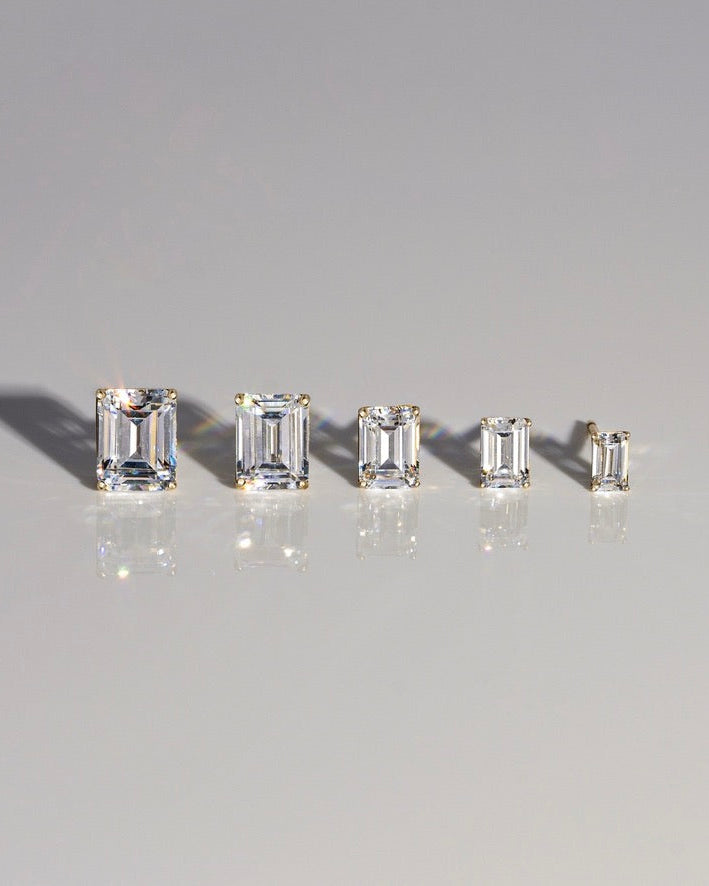 10K Solid Gold Stud Earrings