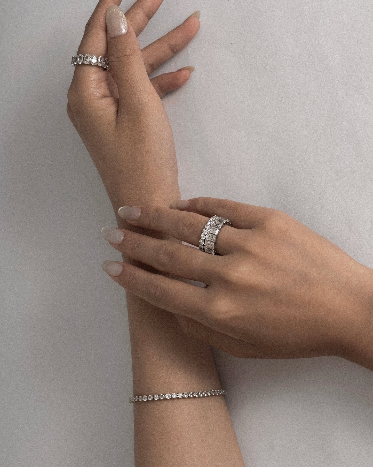 Marilyn Monroe Emerald Cut Eternity Ring