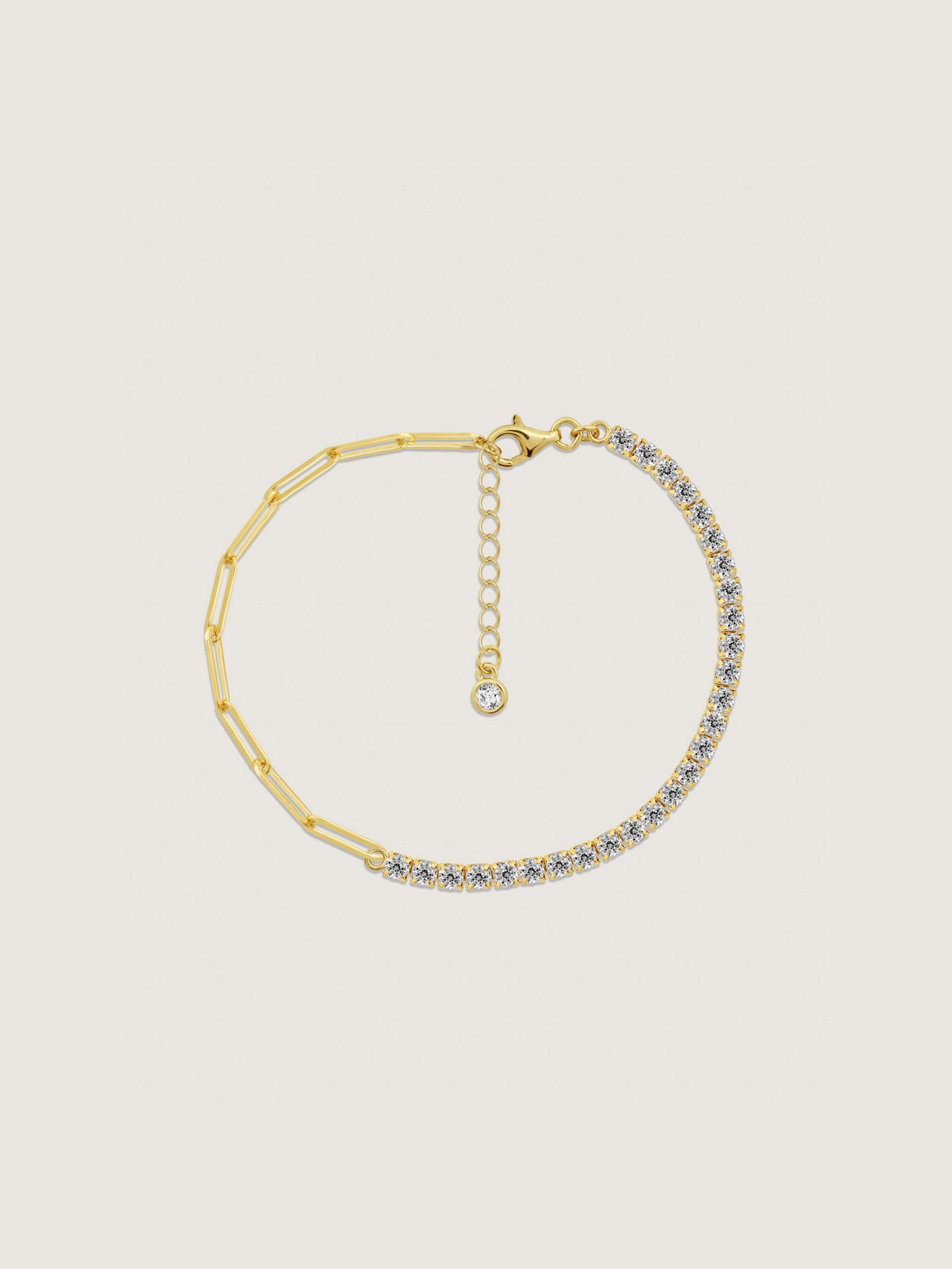 Half & Half Tennis Bracelet