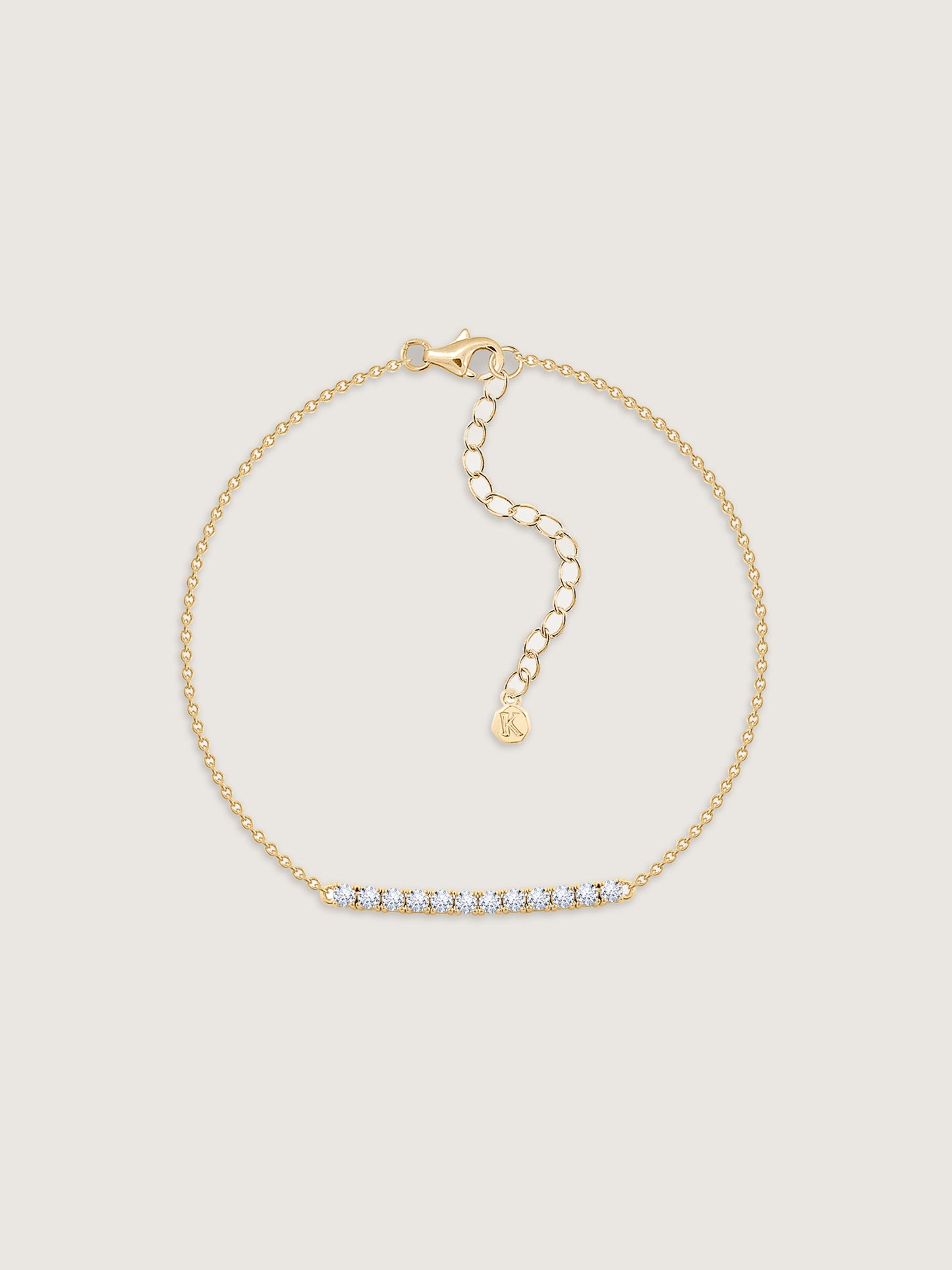 Horizontal Round Bar Bracelet