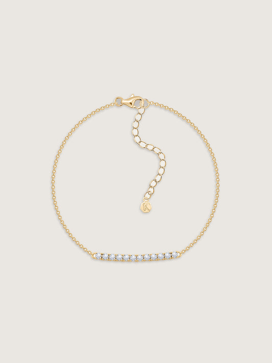 Horizontal Round Bar Bracelet