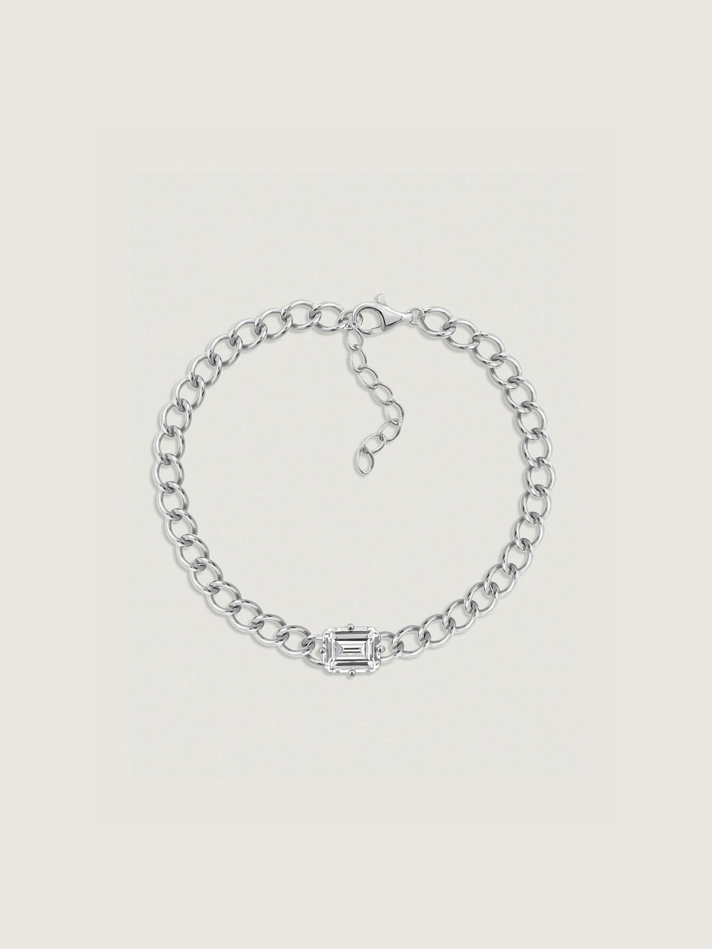 Solo Emerald Chain Bracelet