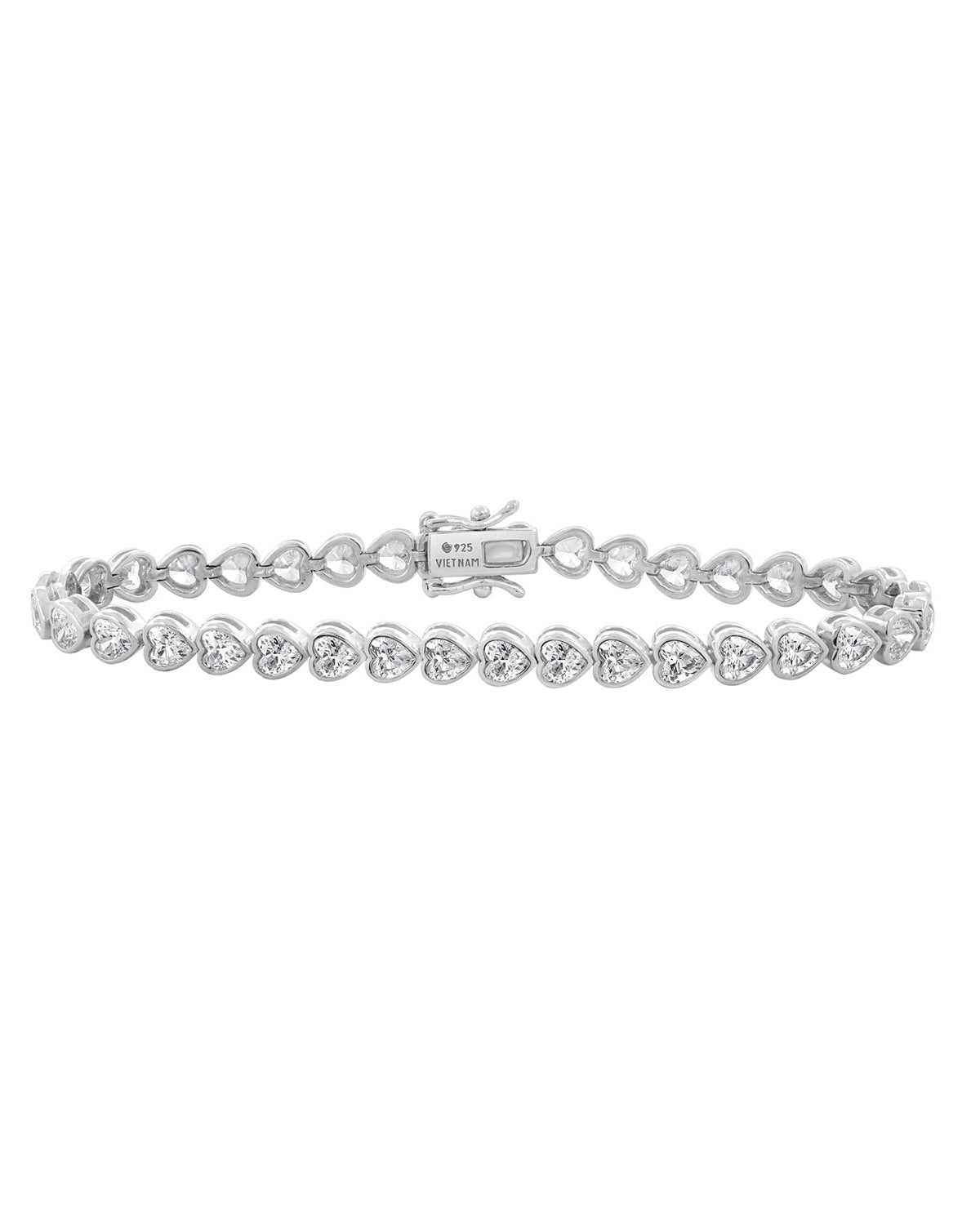 Marilyn Monroe Heart Bezel Tennis Bracelet, 7.25''