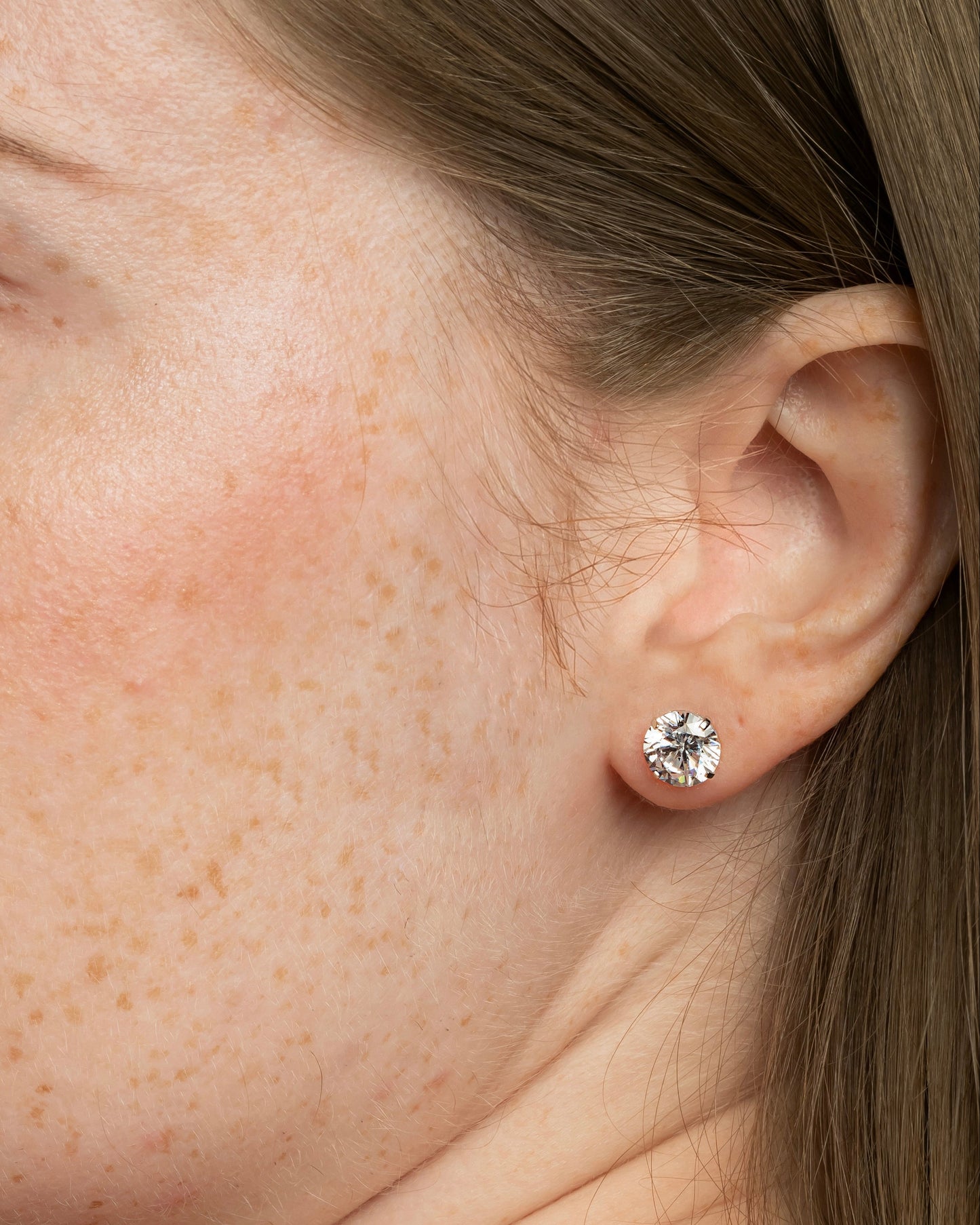 10K Solid Gold Stud Earrings