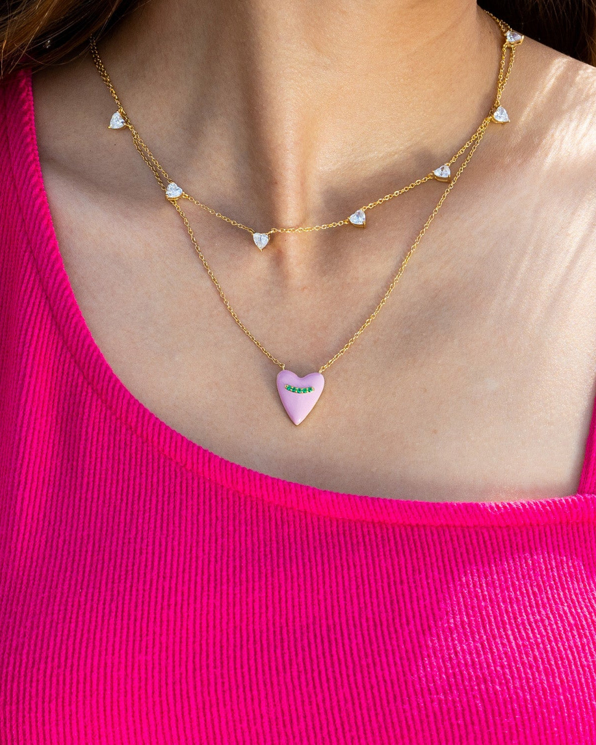 Heart Station Necklaces