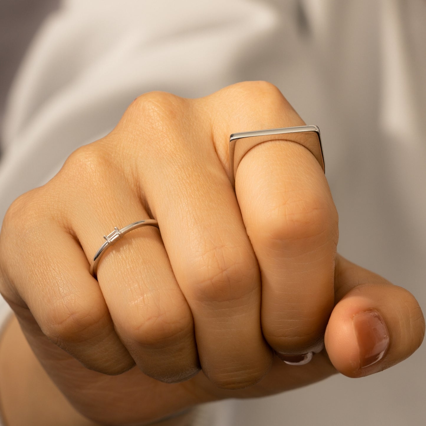 Solo Baguette Petite Ring