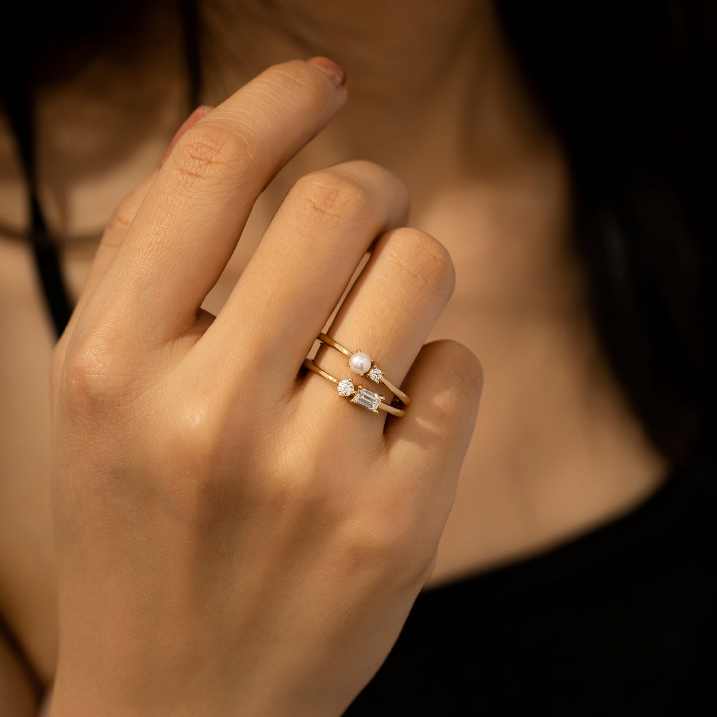 Alternative Toi et Moi Ring