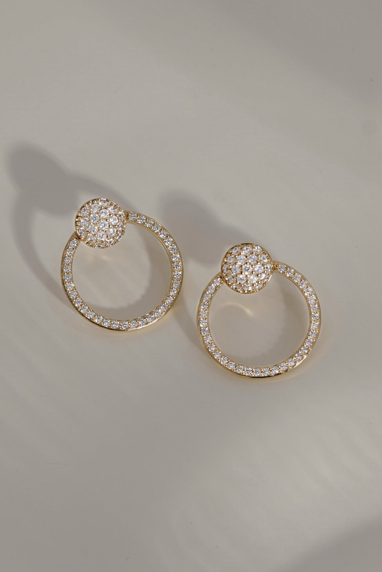 Marilyn Monroe Convertible Pave Stud Earrings