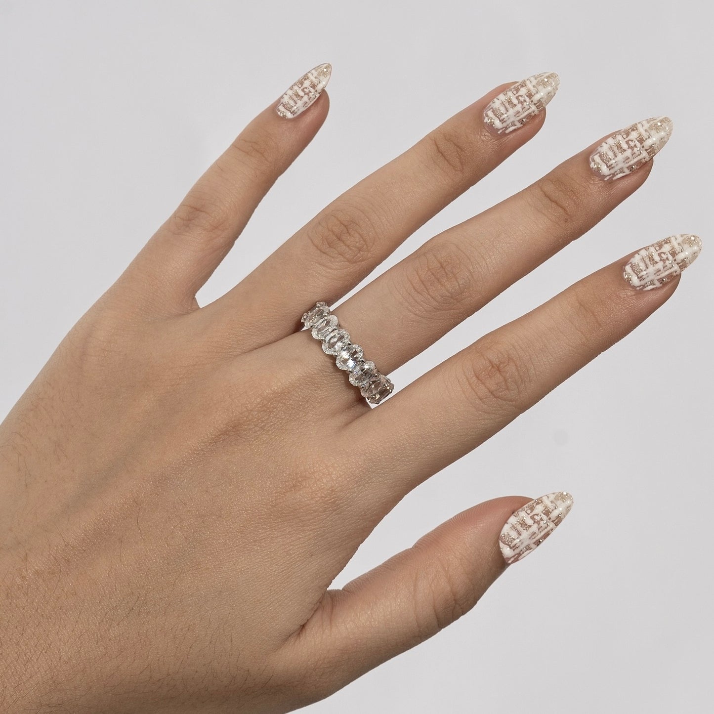 Marilyn Monroe Oval Eternity Band Ring