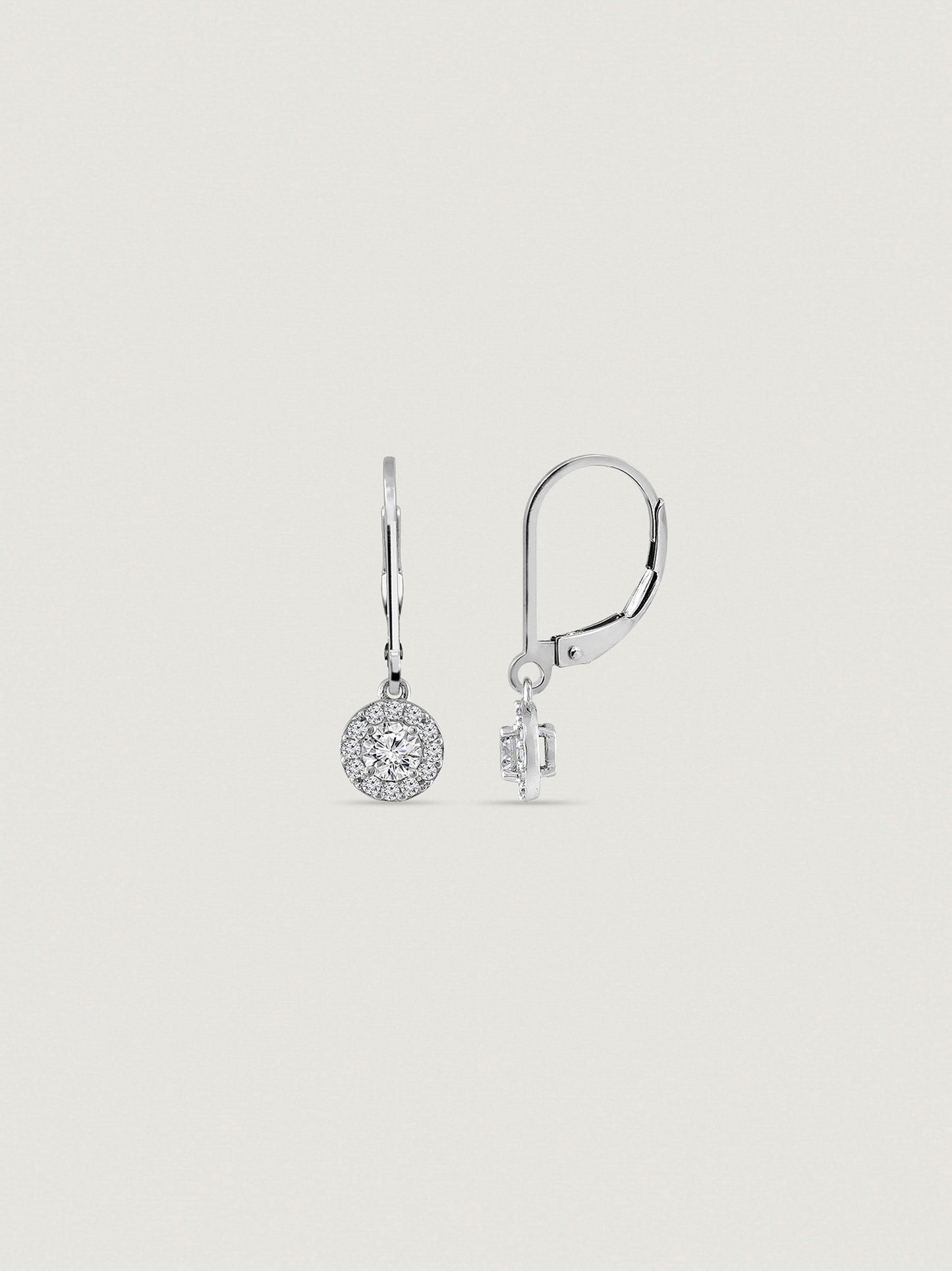 Marilyn Monroe Round Halo Leverback Earrings