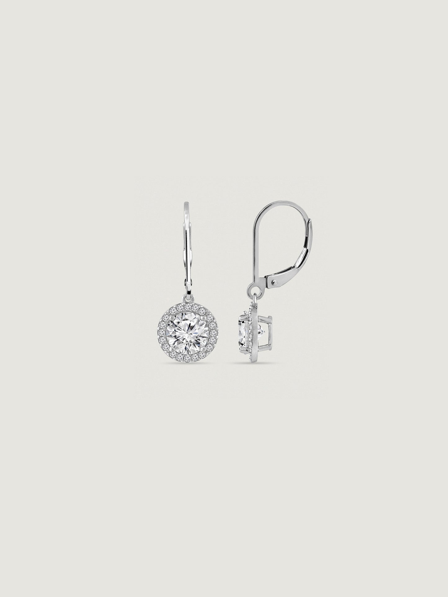 Marilyn Monroe Round Halo Leverback Earrings
