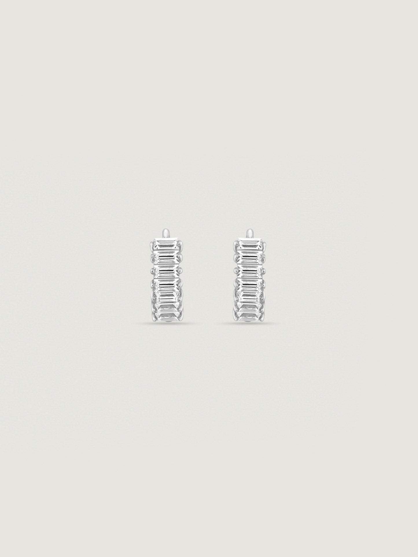 Marilyn Monroe Baguette Hoop Earrings