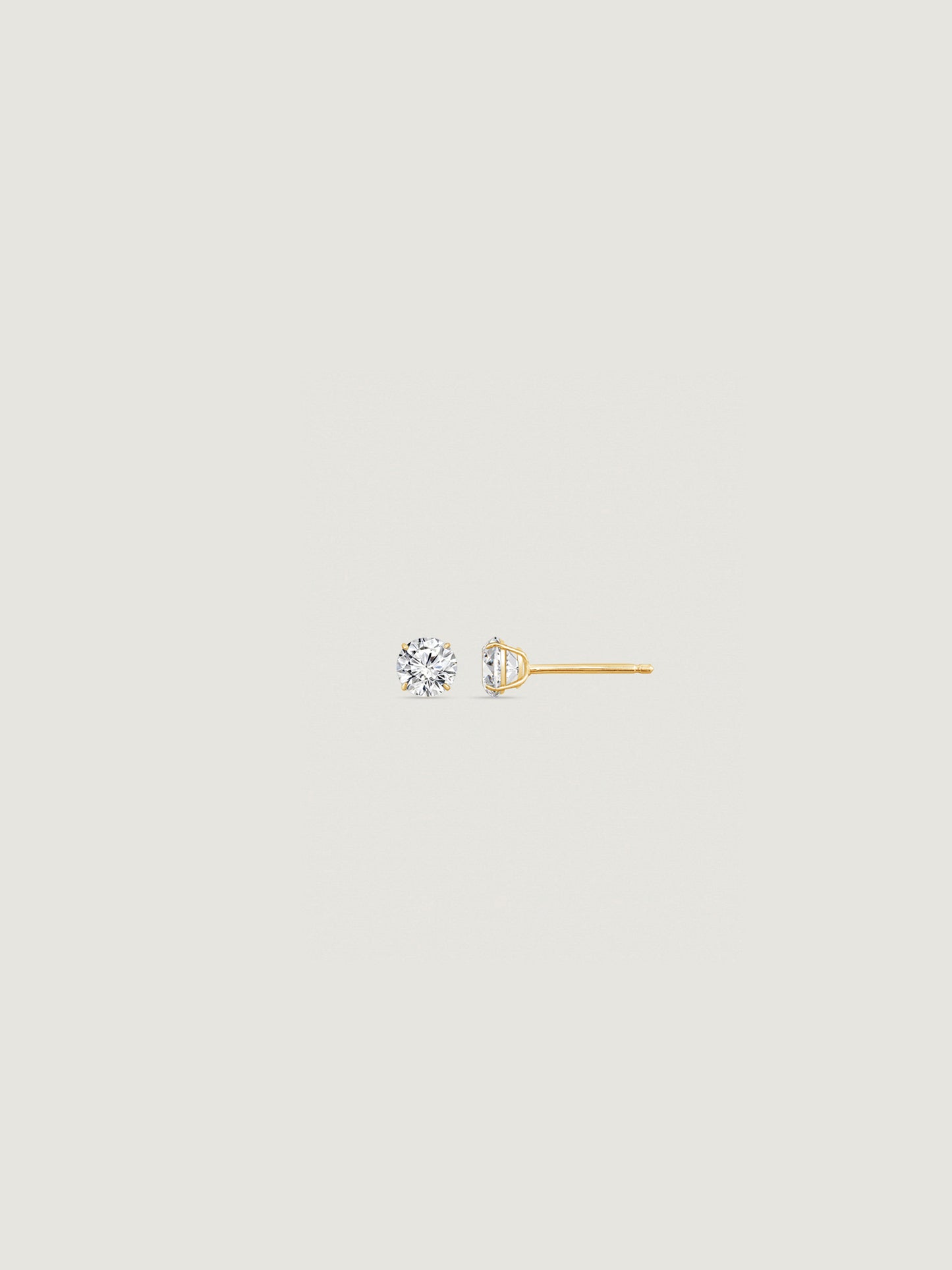 14K Solid Gold Stud Earrings