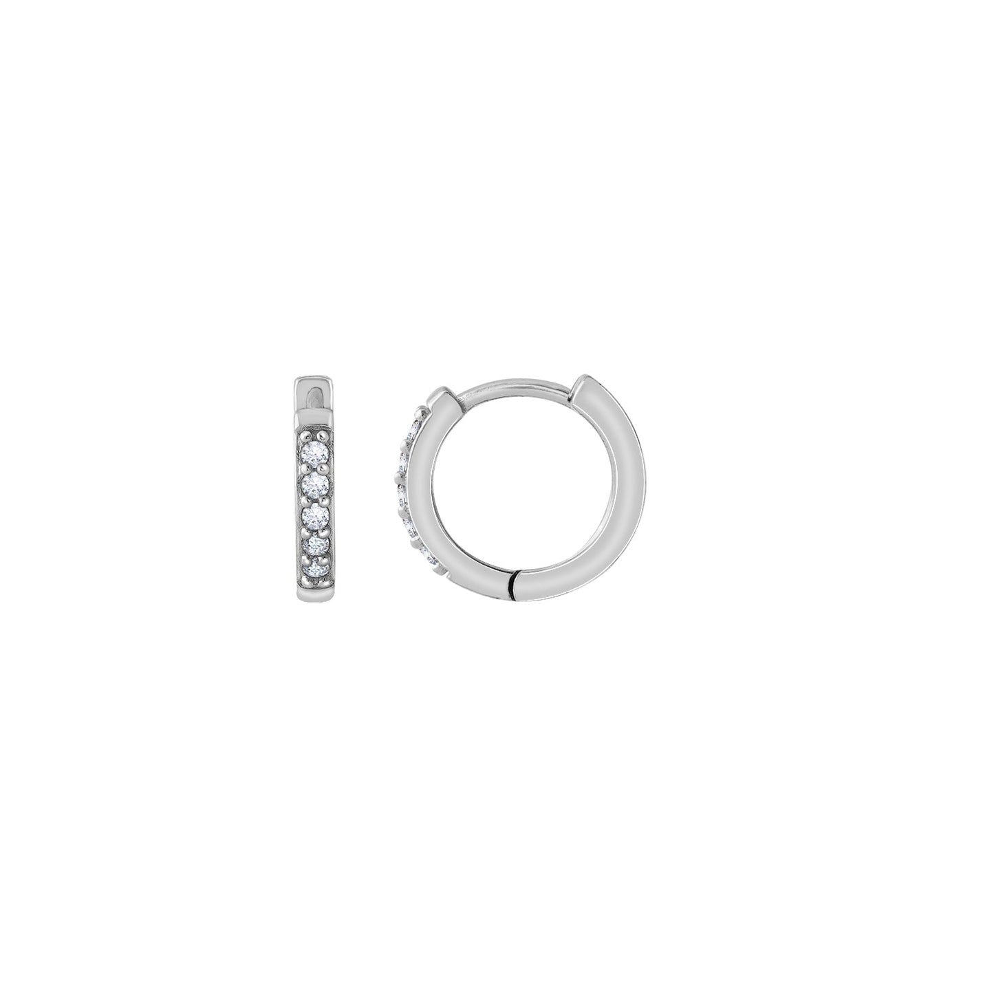 Marilyn Monroe Medium Pavé Hoop Earrings