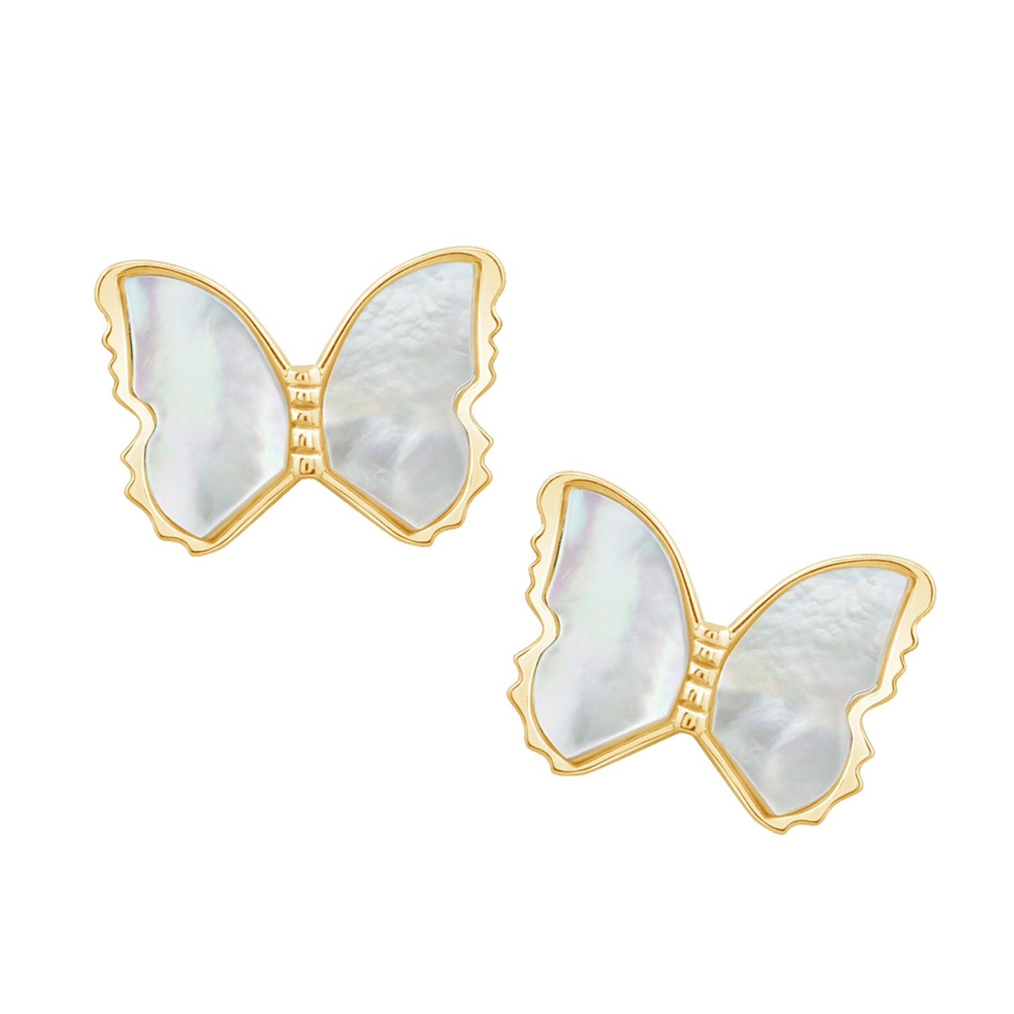 Marilyn Monroe Pearly Butterfly Stud Earrings