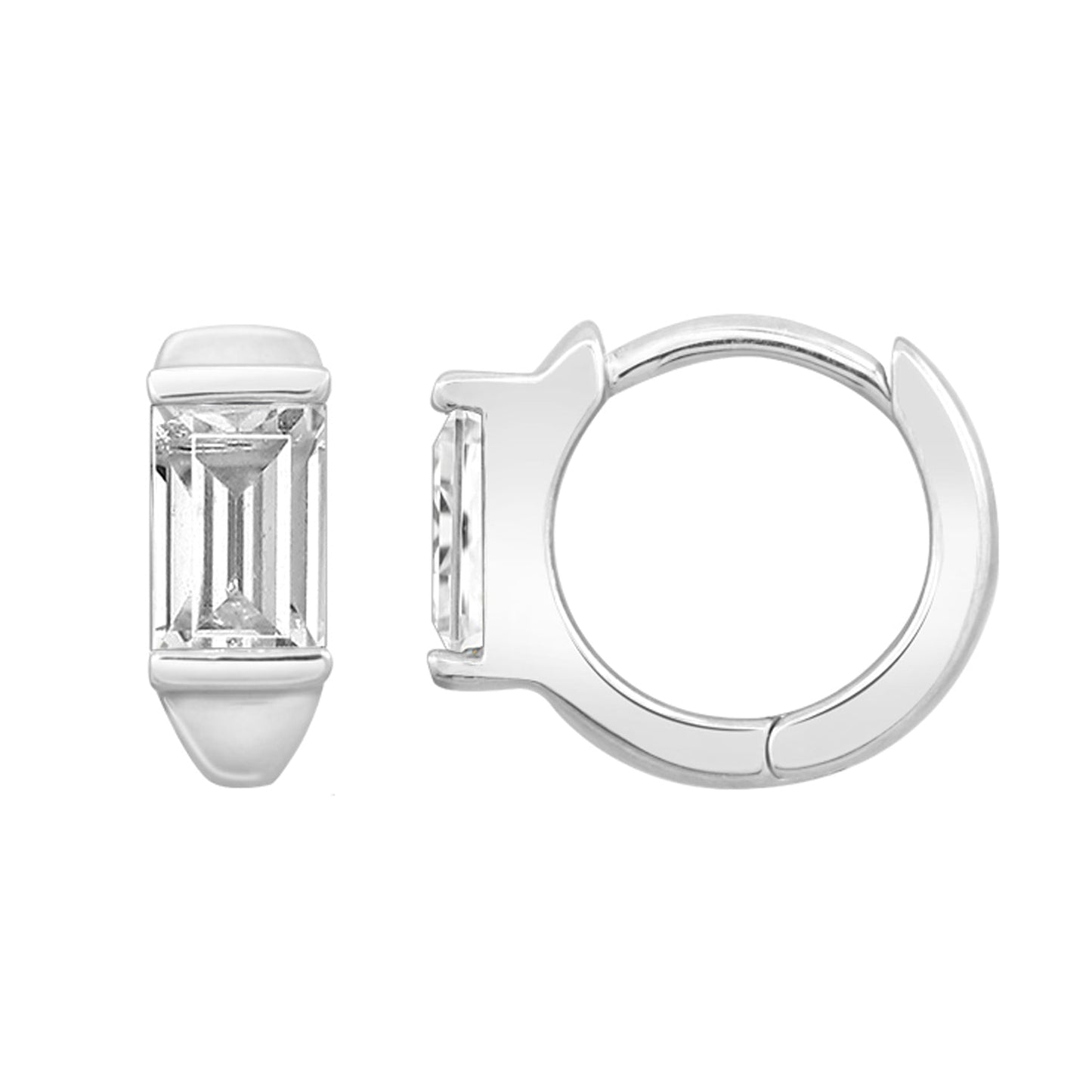 Solo Baguette Huggie Hoops