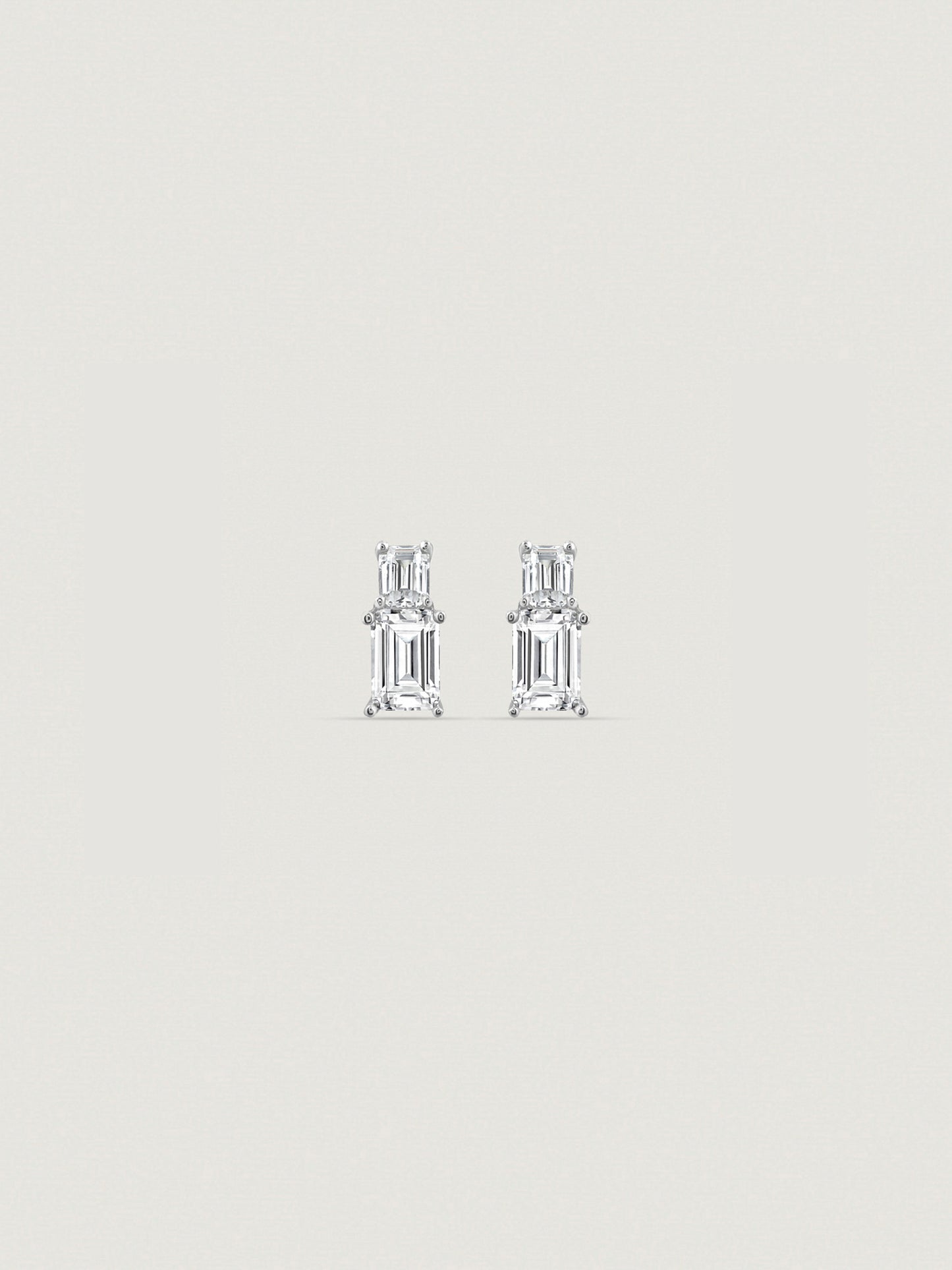 Marilyn Monroe Duo Baguette Hoop Earrings