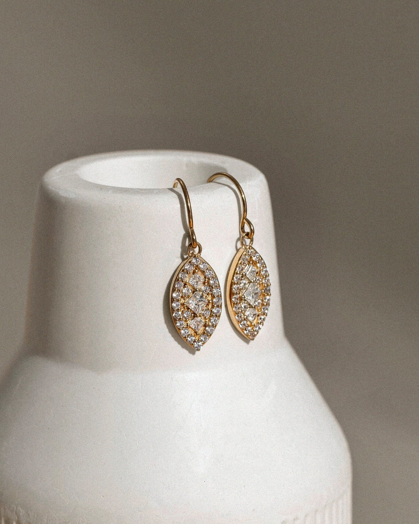 Marilyn Monroe Pavé Marquise Earrings