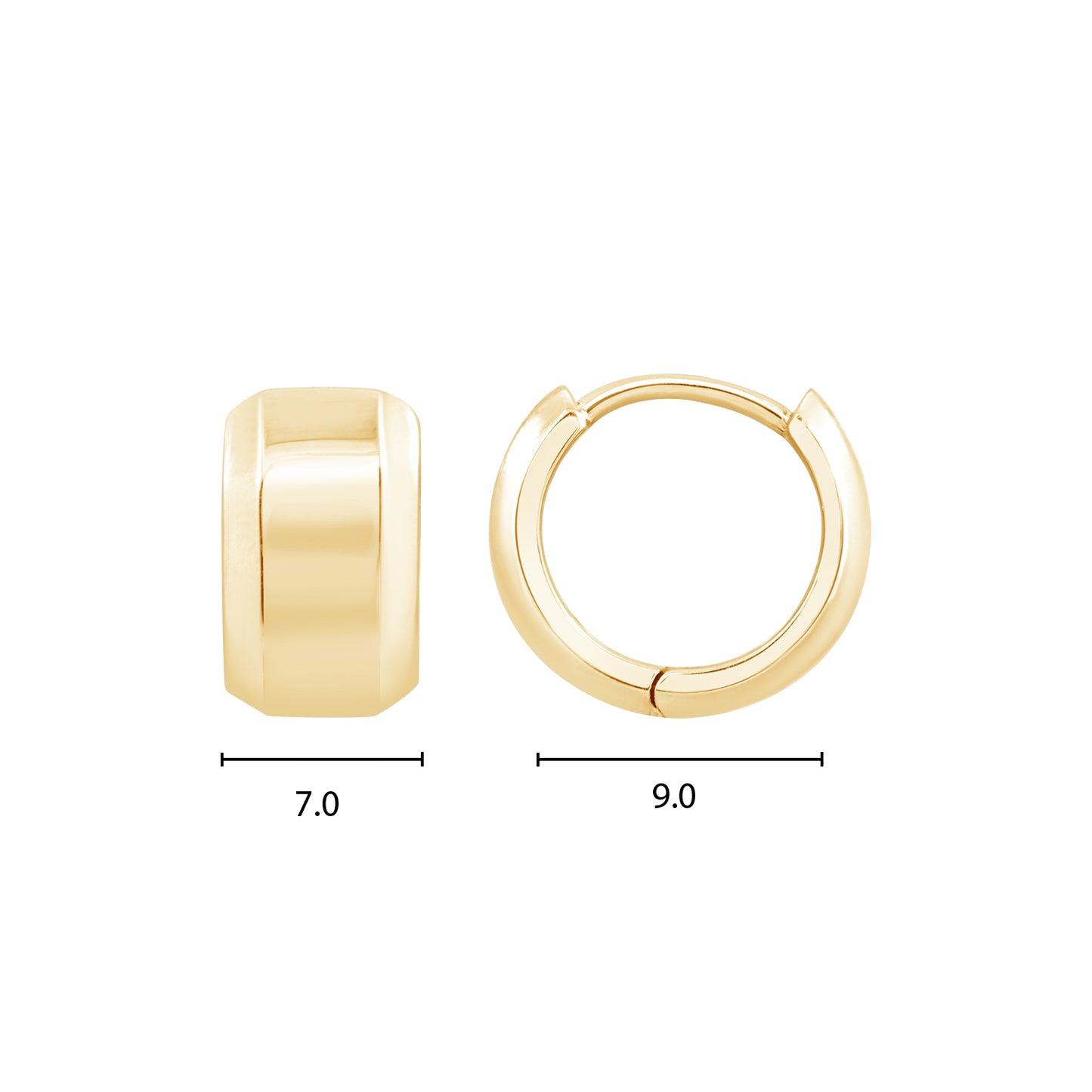 Diamonbliss Dome Huggie Earrings