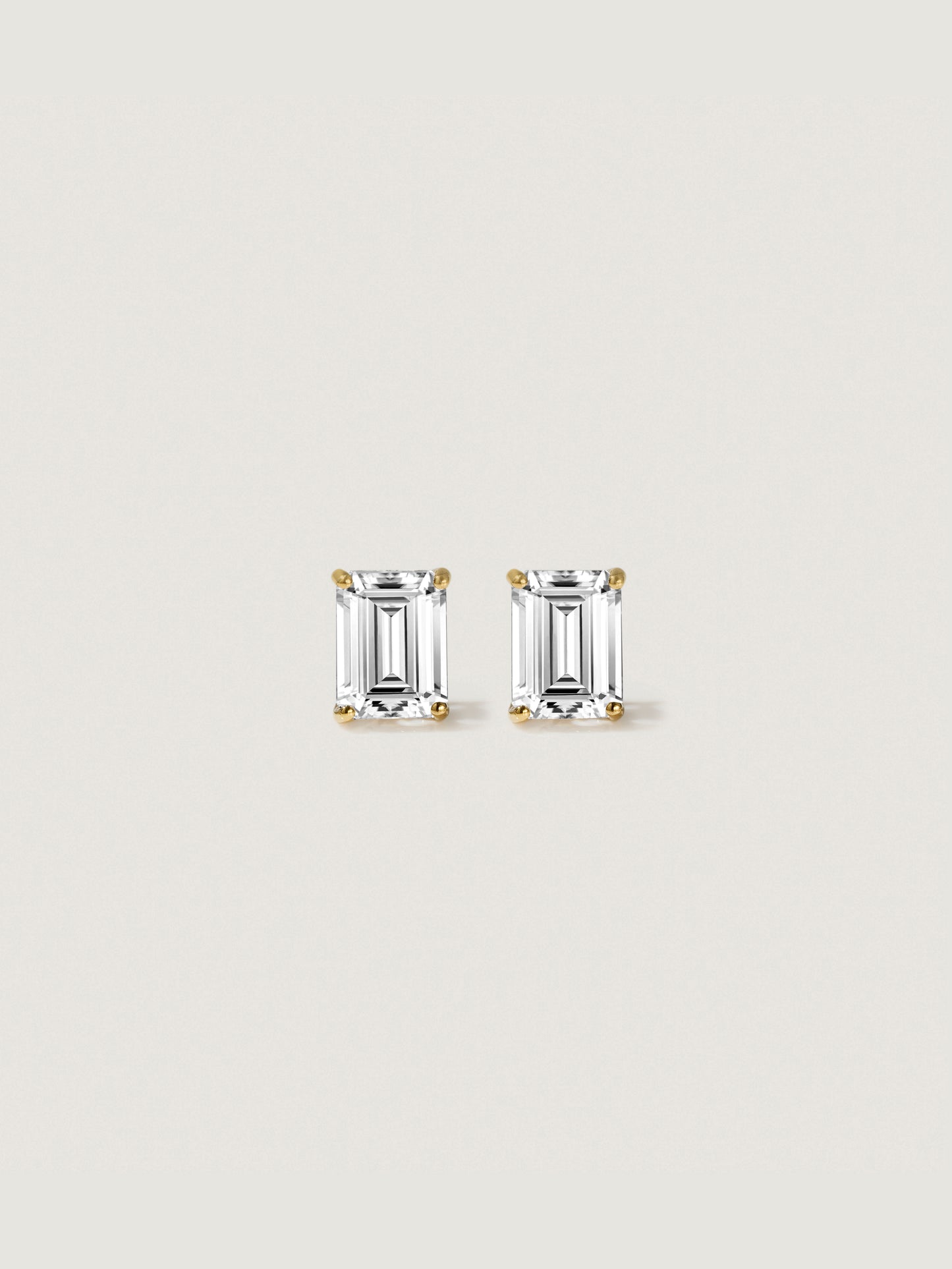 Diamonbliss Lab-Grown Diamond 1.0 cttw Emerald Solitaire Earrings