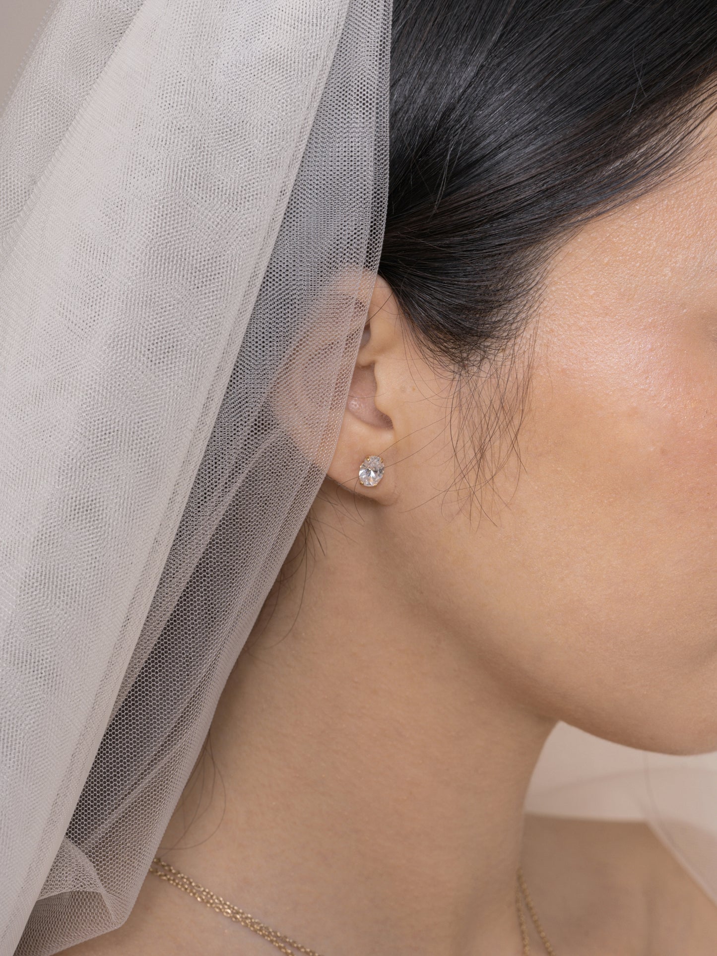 Diamonbliss Lab-Grown Diamond 1.0 cttw Oval Solitaire Earrings