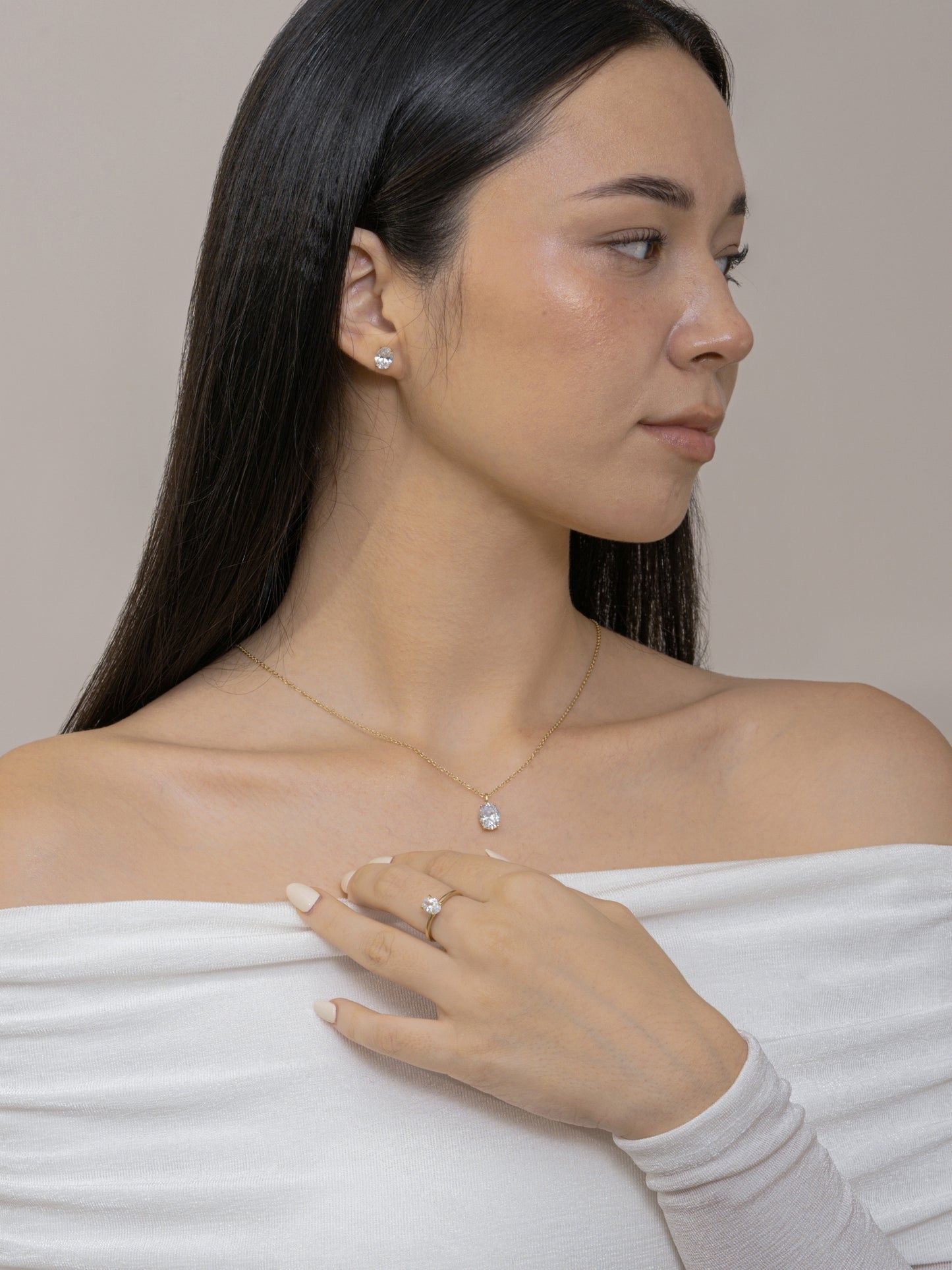 Diamonbliss Lab-Grown Diamond 1.0 cttw Oval Solitaire Earrings