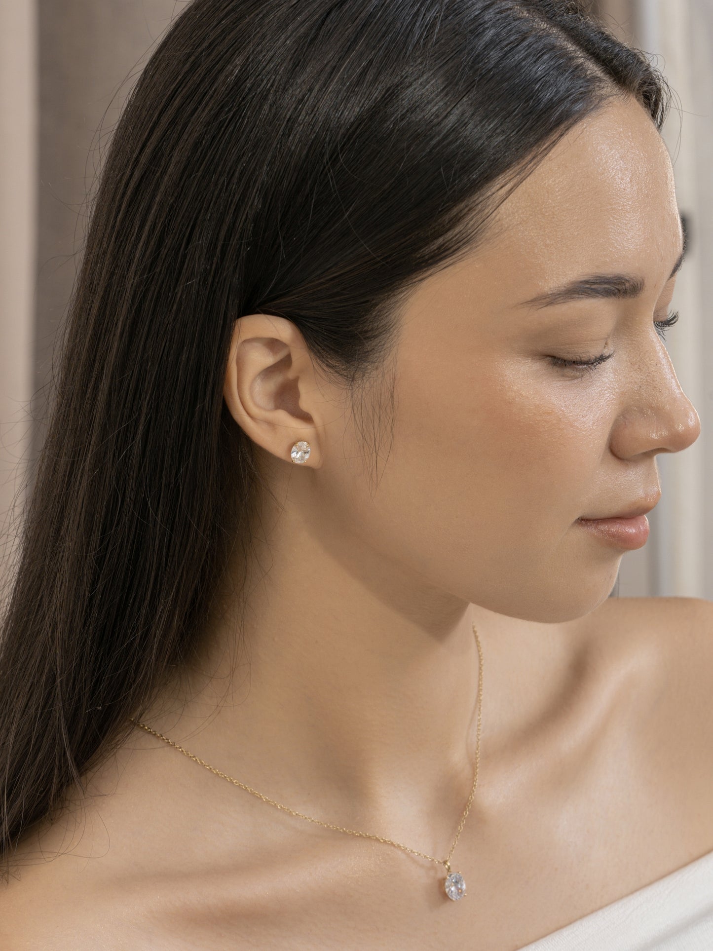 Diamonbliss Lab-Grown Diamond 2.0 cttw Oval Solitaire Earrings
