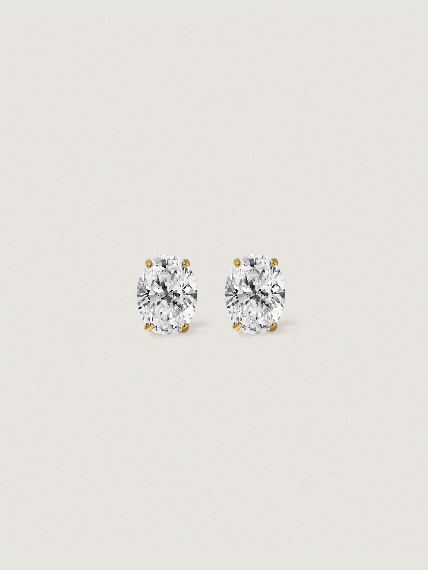 Diamonbliss Lab-Grown Diamond 2.0 cttw Oval Solitaire Earrings