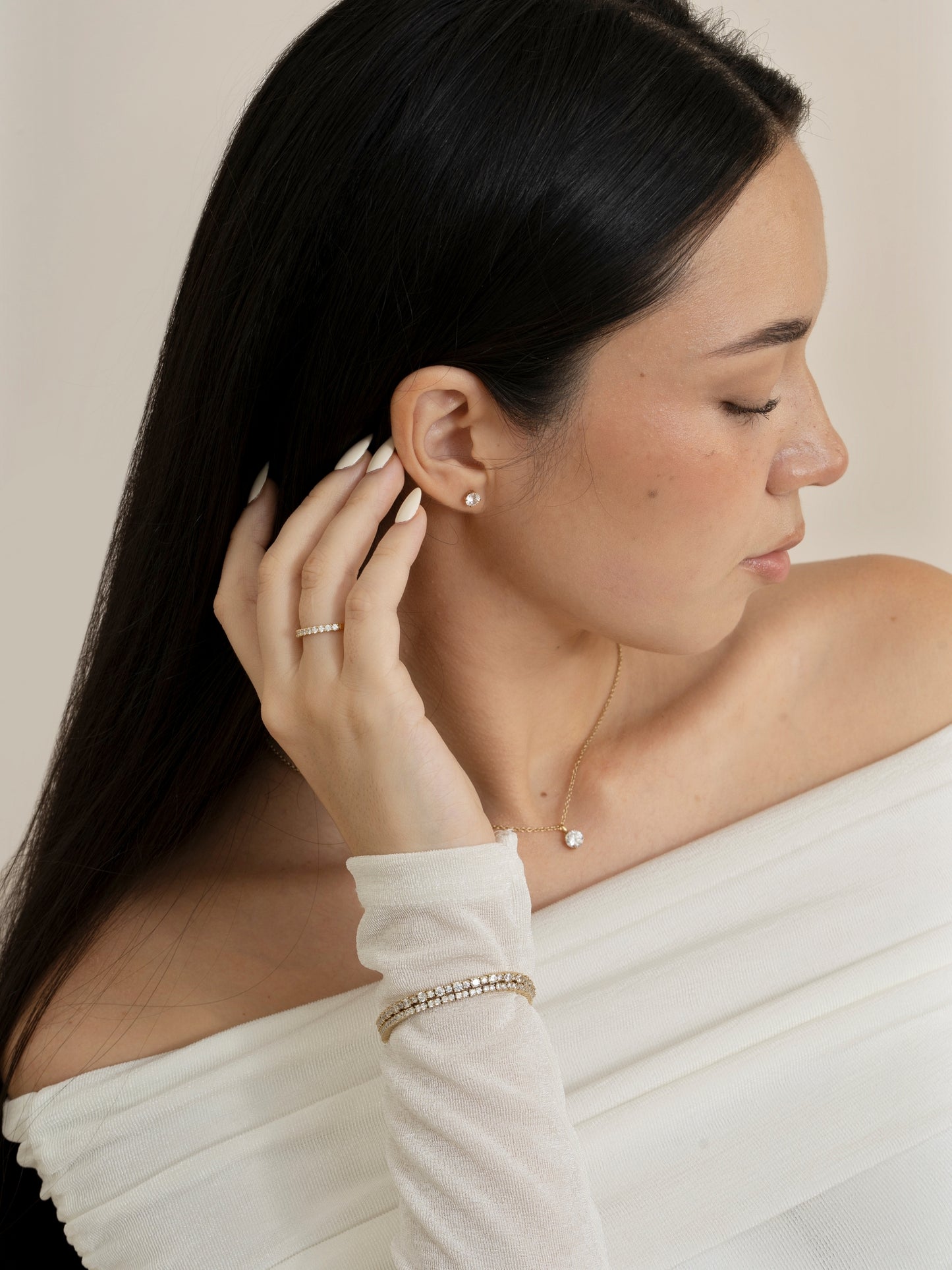 Diamonbliss Lab-Grown Diamond 0.5 cttw Round Solitaire Earrings