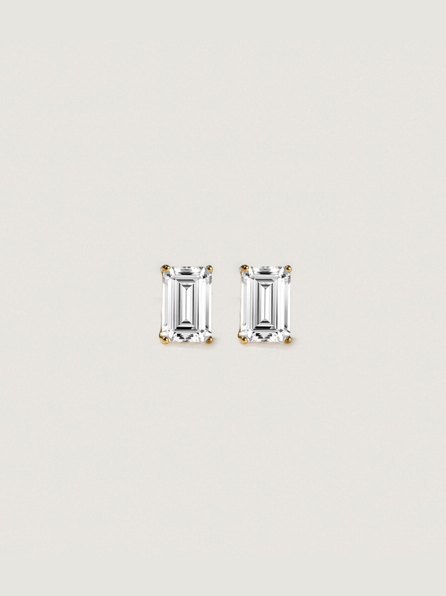 Diamonbliss Lab-Grown Diamond 1.0 cttw Emerald Solitaire Earrings