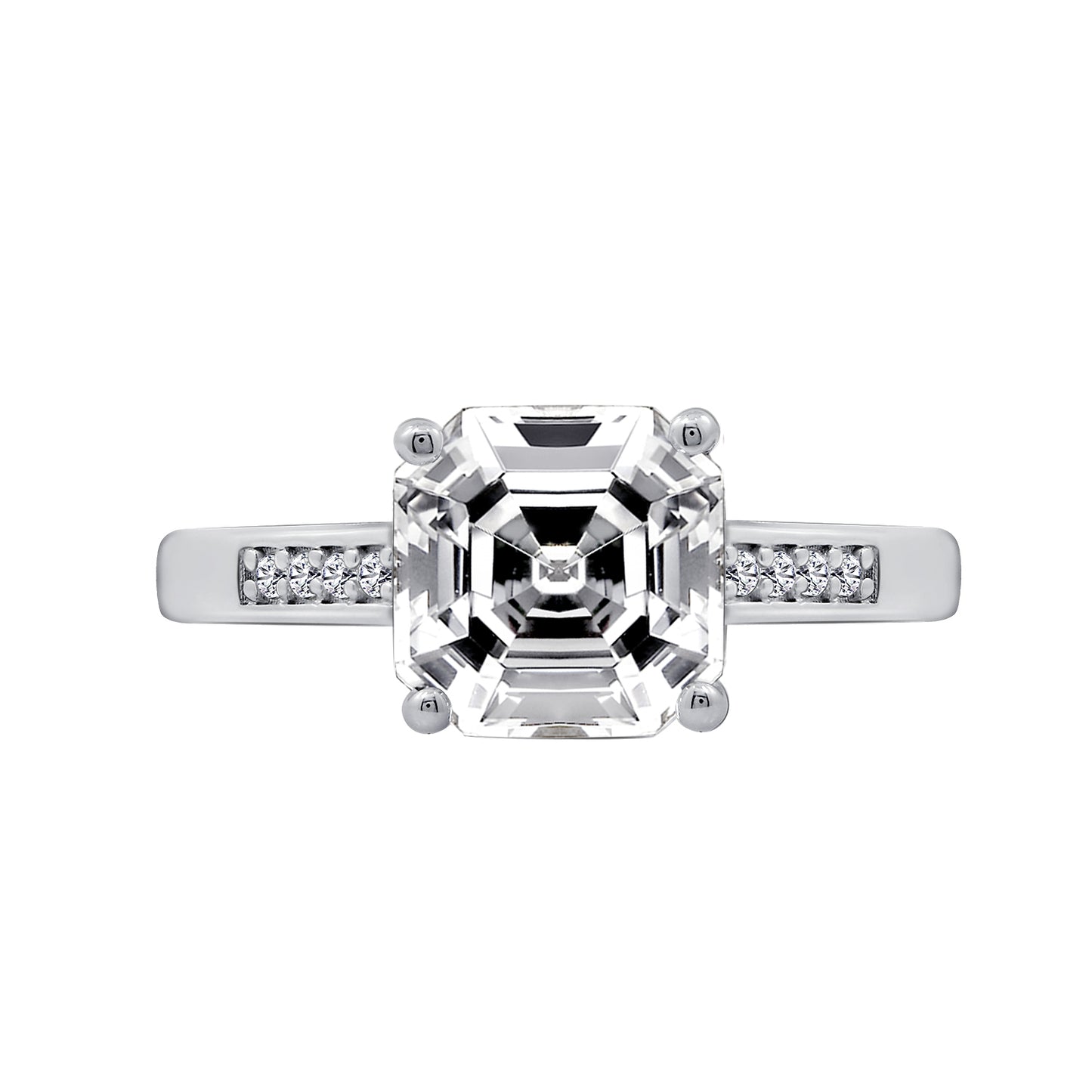 Asscher Solitaire Ring