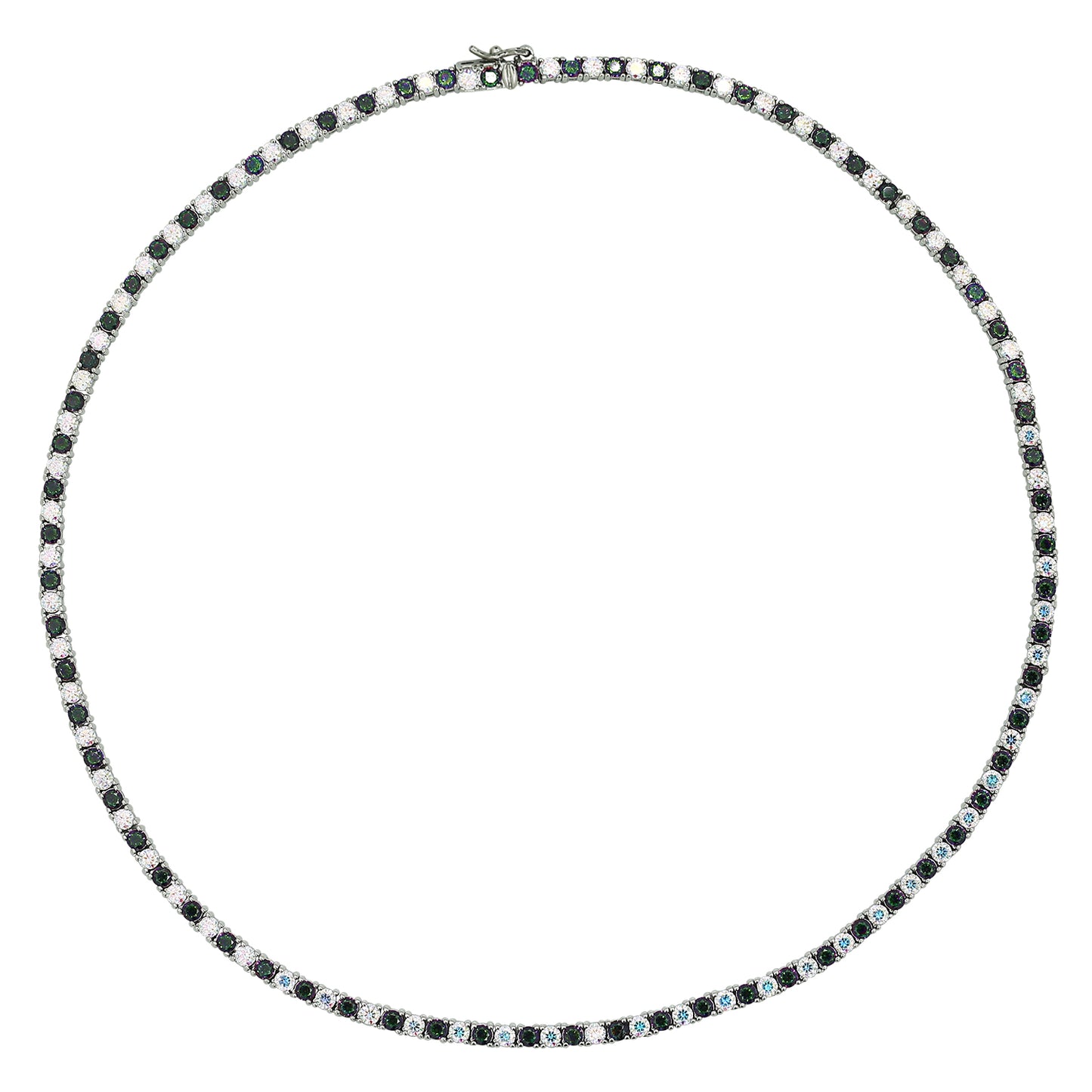 Diamonbliss Marilyn Black & White Tennis Necklace