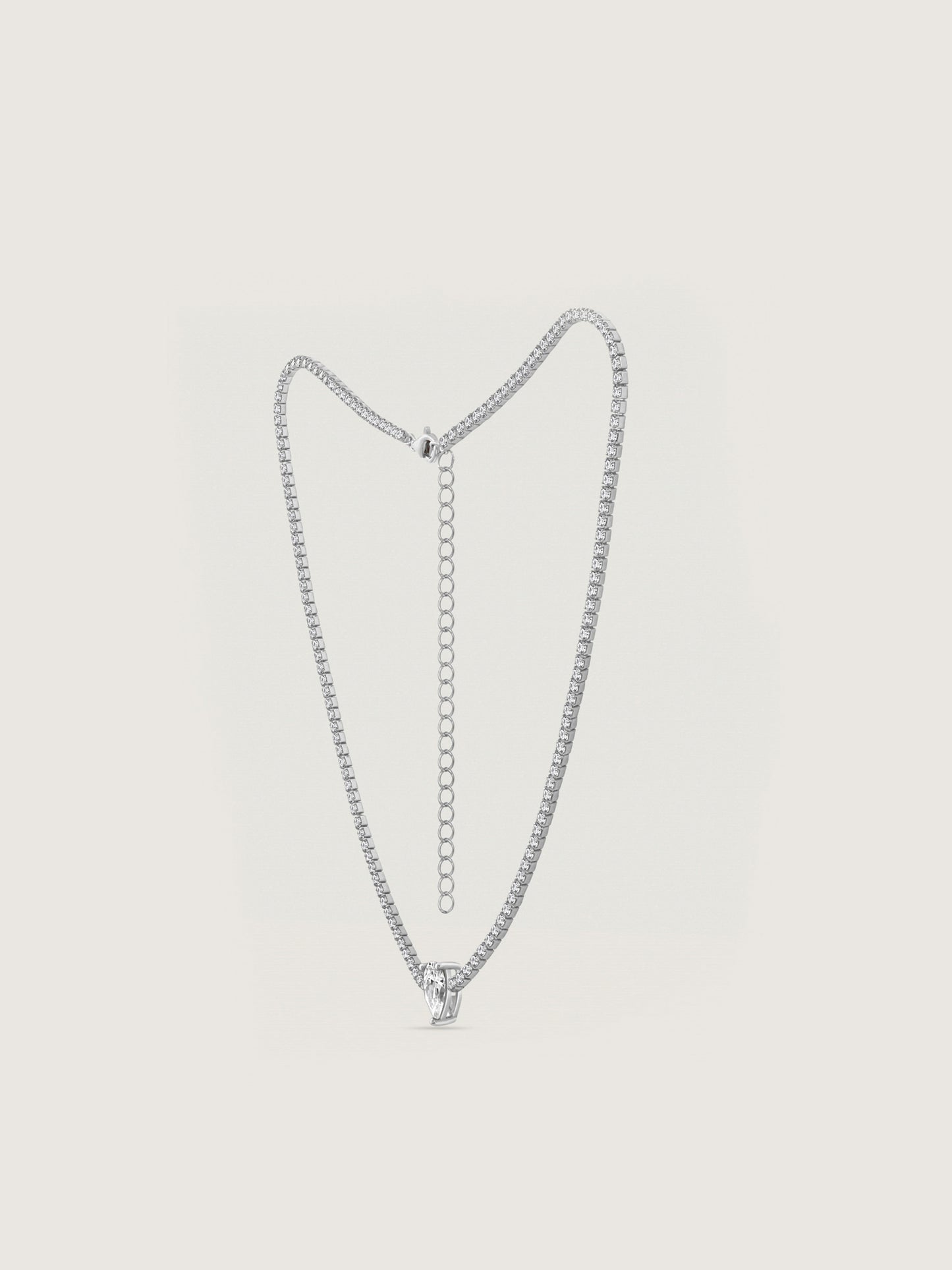 Marilyn Monroe Solo Pear Tennis Necklace