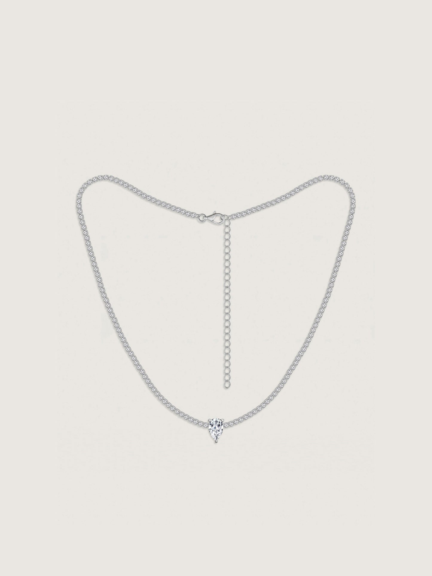 Marilyn Monroe Solo Pear Tennis Necklace