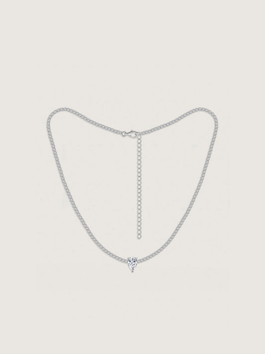 Marilyn Monroe Solo Pear Tennis Necklace