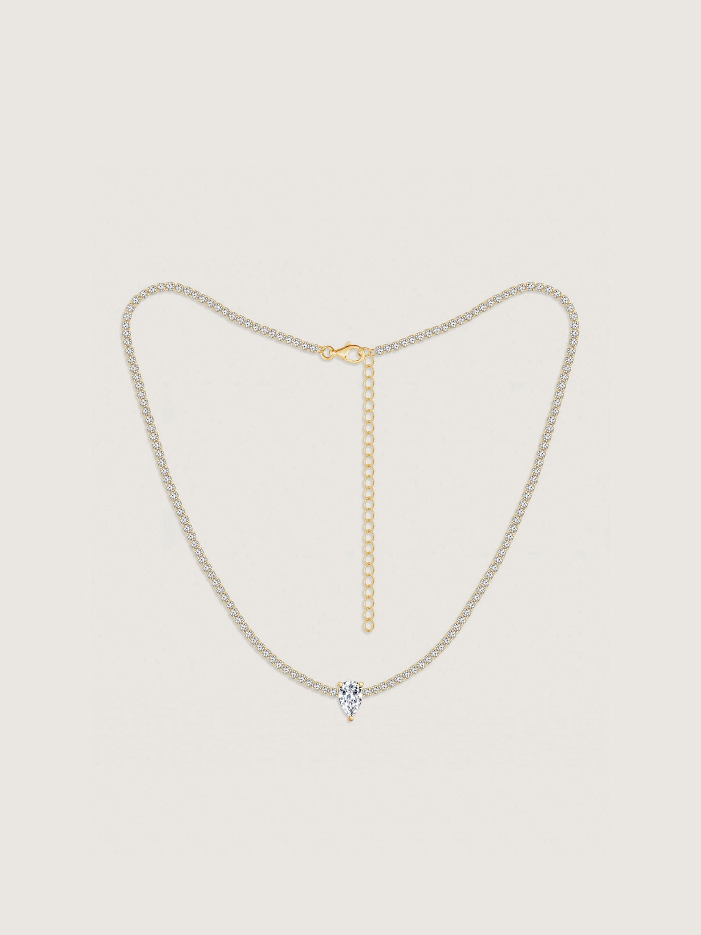 Marilyn Monroe Solo Pear Tennis Necklace