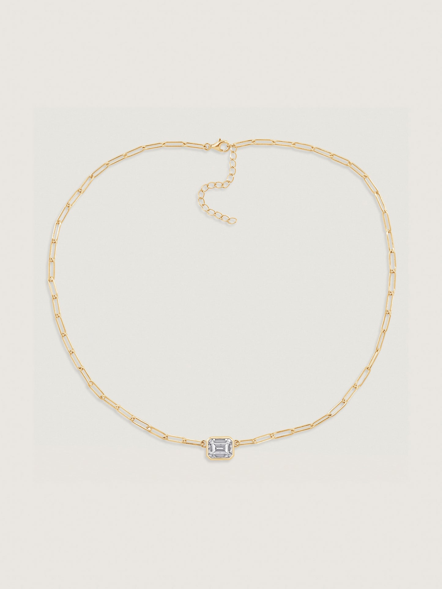 Solo Emerald Chain Necklace