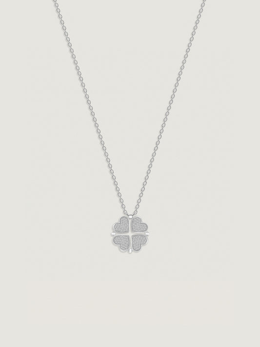 Marilyn Monroe Heart Clover Necklace