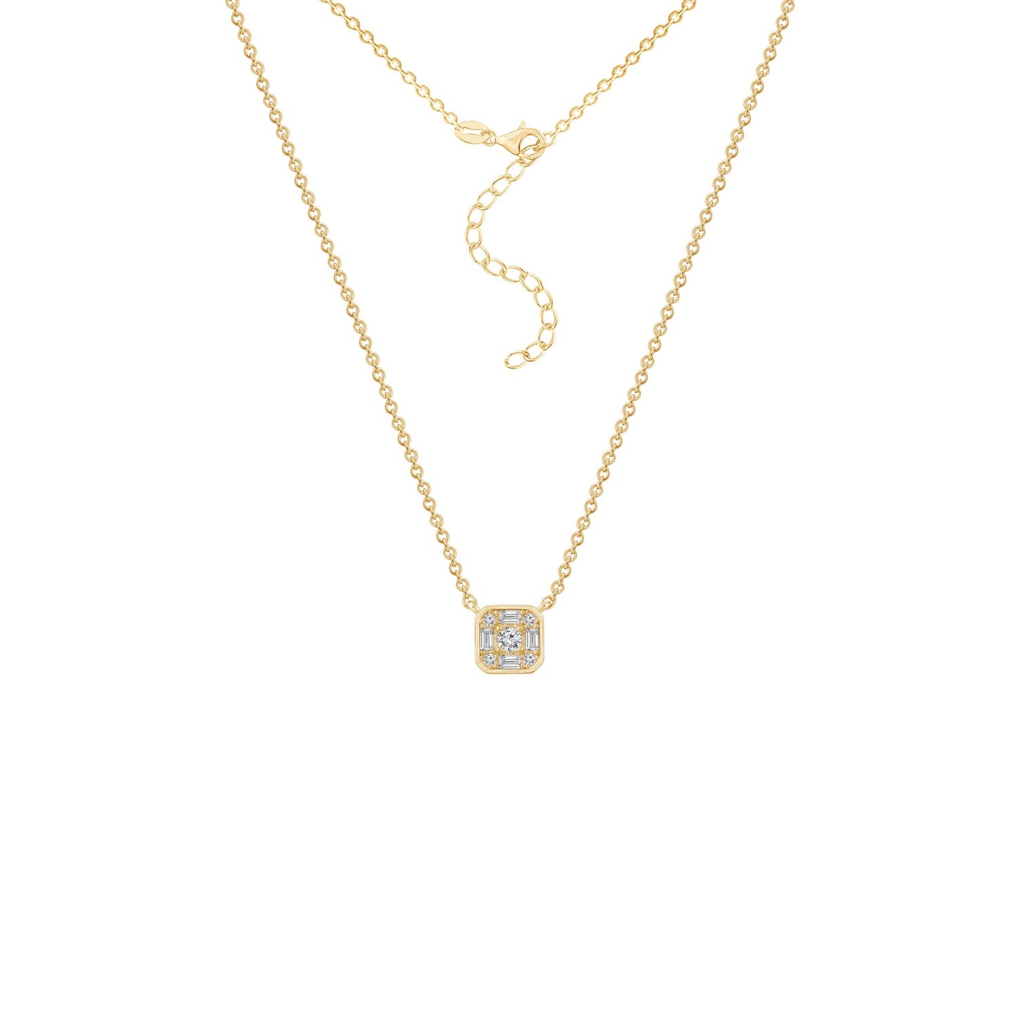 Marilyn Monroe Cluster Square Necklace