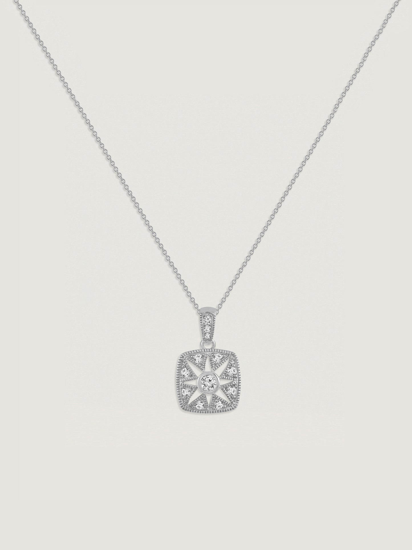 Marilyn Monroe Vintage Square Pendant Necklace