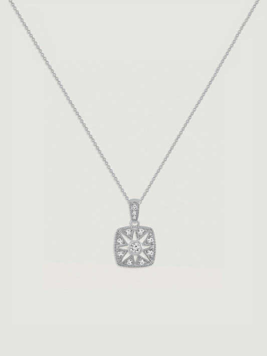 Marilyn Monroe Vintage Square Pendant Necklace