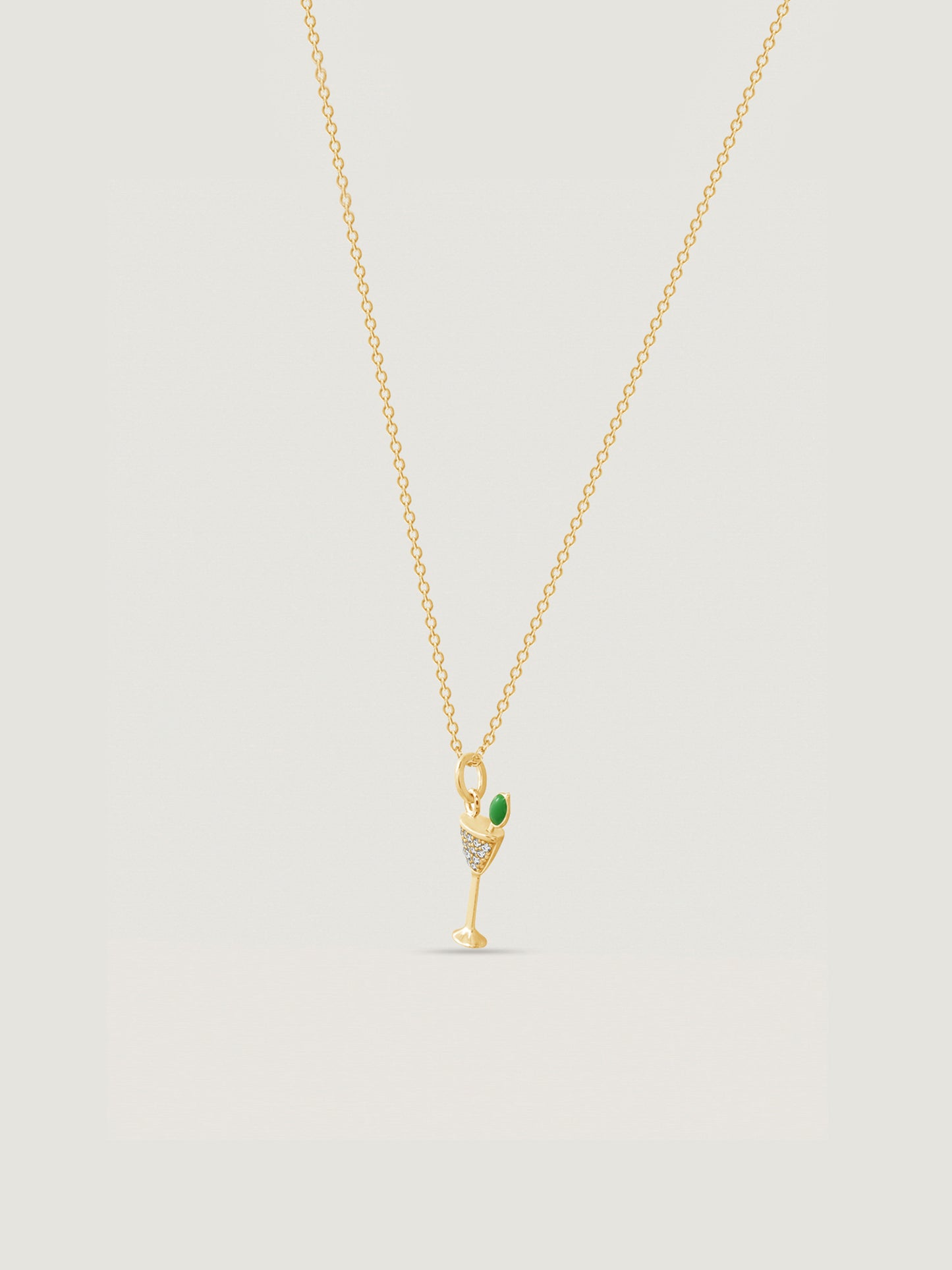 Marilyn Monroe Martini Glass Necklace